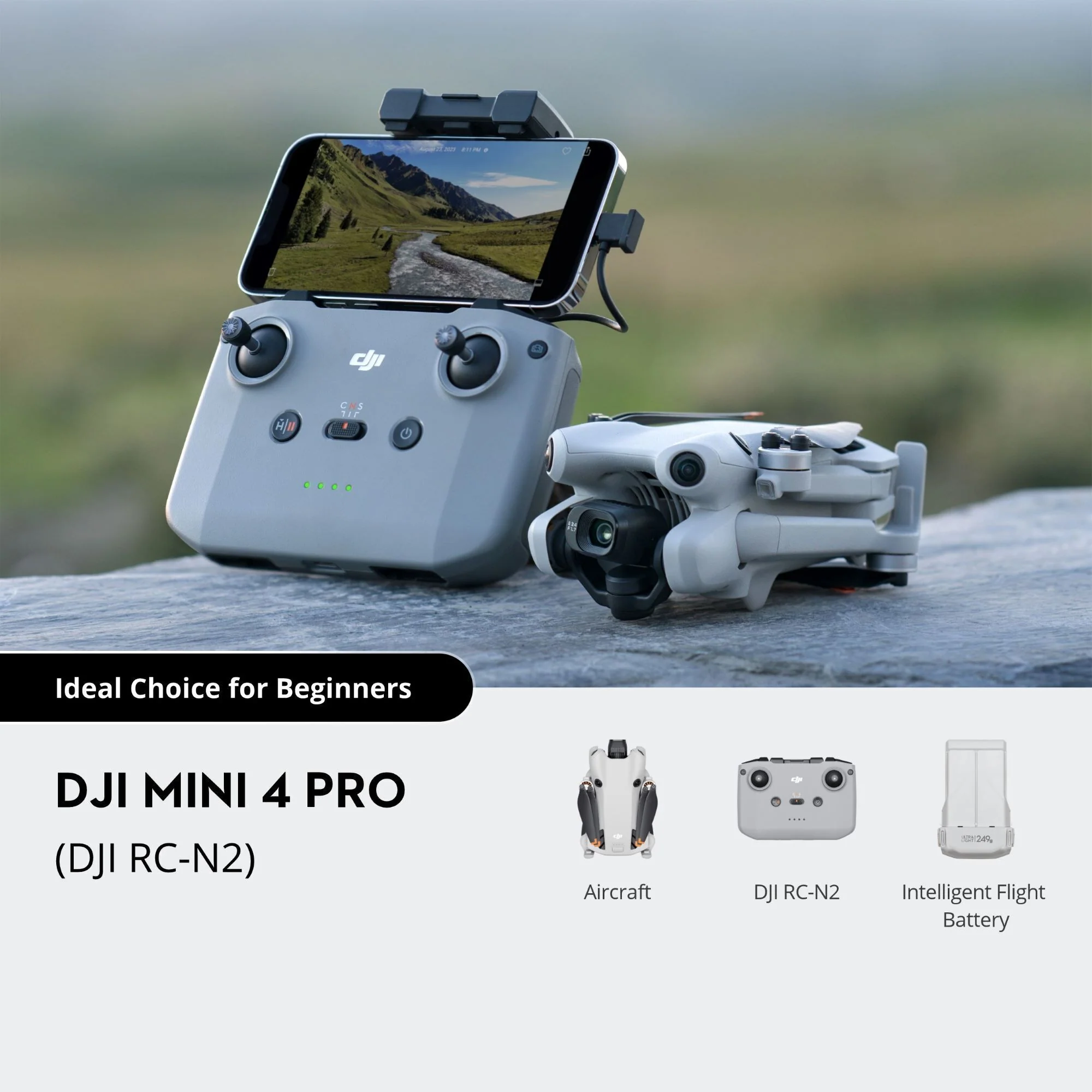 DJI Mini 4 Pro Drone with DJI RC-N2 Controller - Image 8