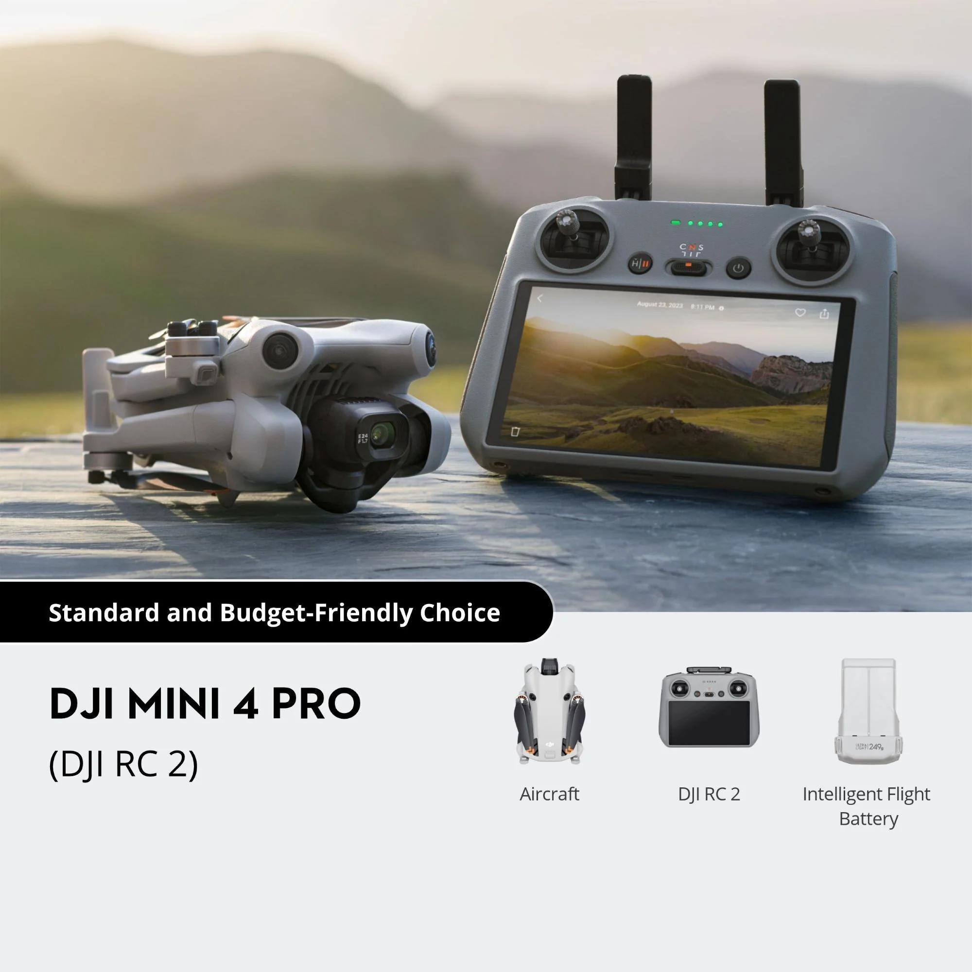 DJI Mini 4 Pro Drone with DJI RC 2 Controller - Image 7