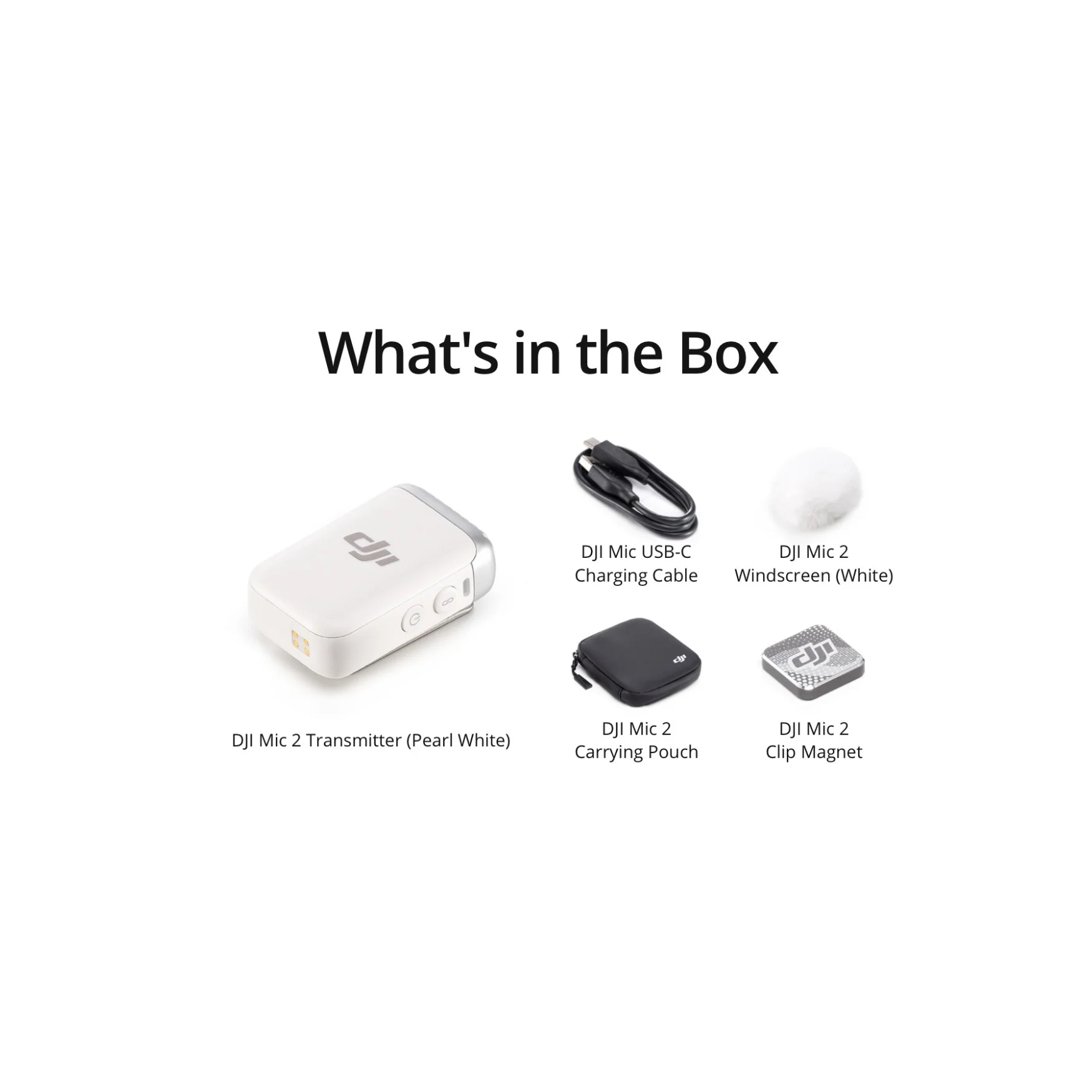 DJI Mic 2 Transmitter (Platinum White) - Image 10