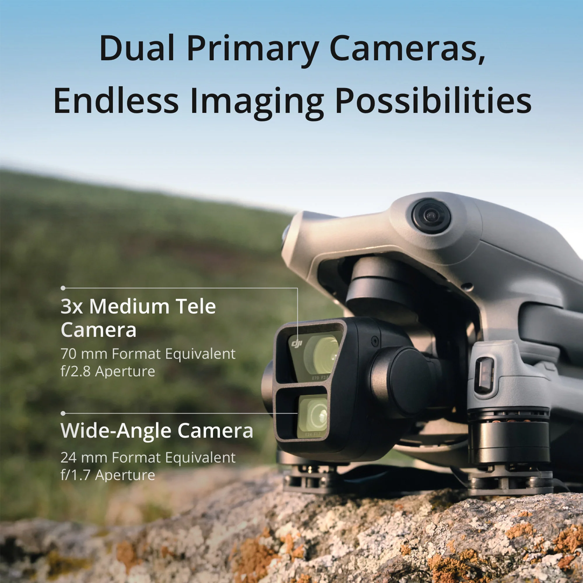 DJI Air 3 Drone Fly More Combo with RC 2 Complete Kit with Landing Pad, Tablet Pad and Accessories - Image 2