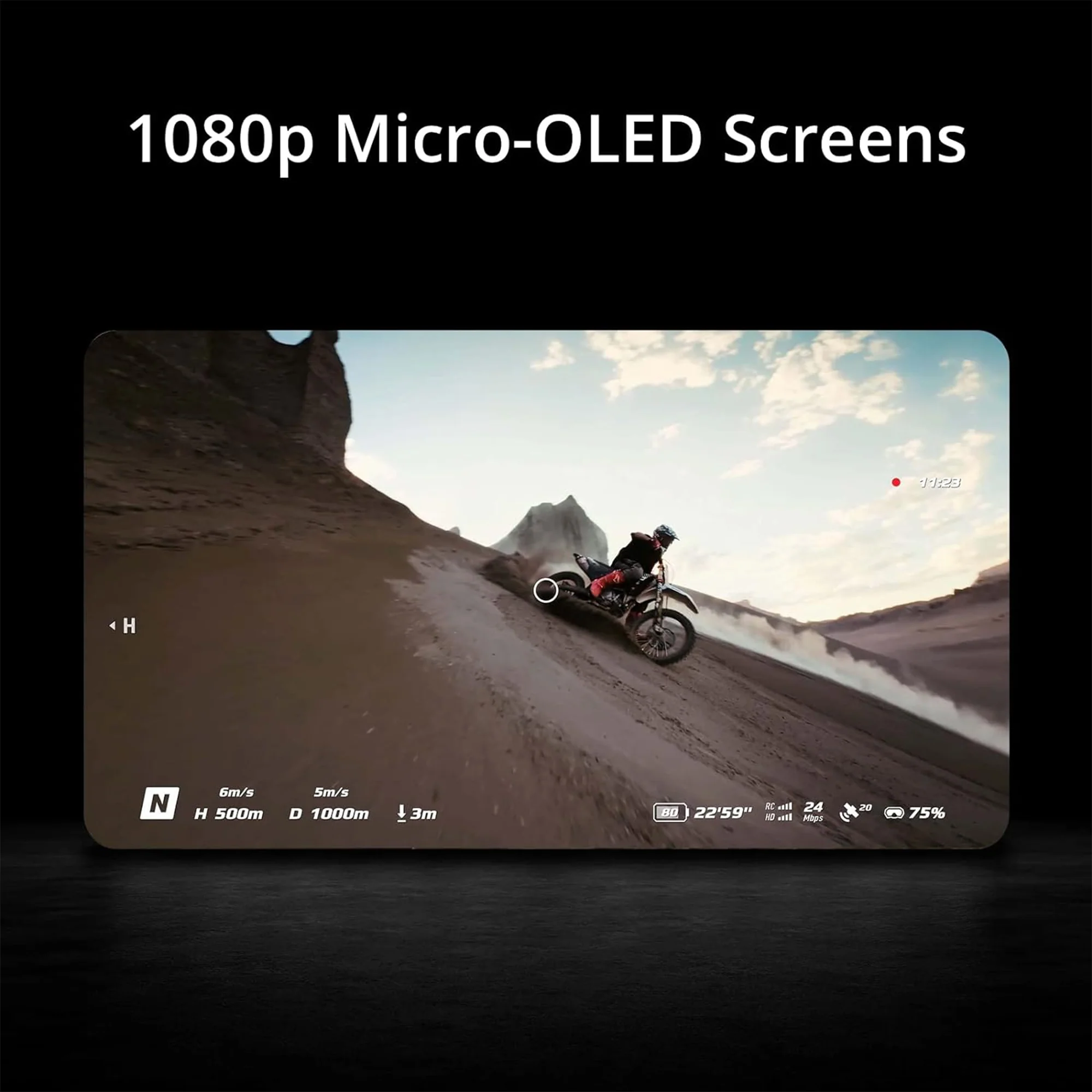 DJI Goggles Integra with  64GB MicroSDXC Card Bundle - Goggles with Two 100Hz HD Micro-OLED Displays - Image 3
