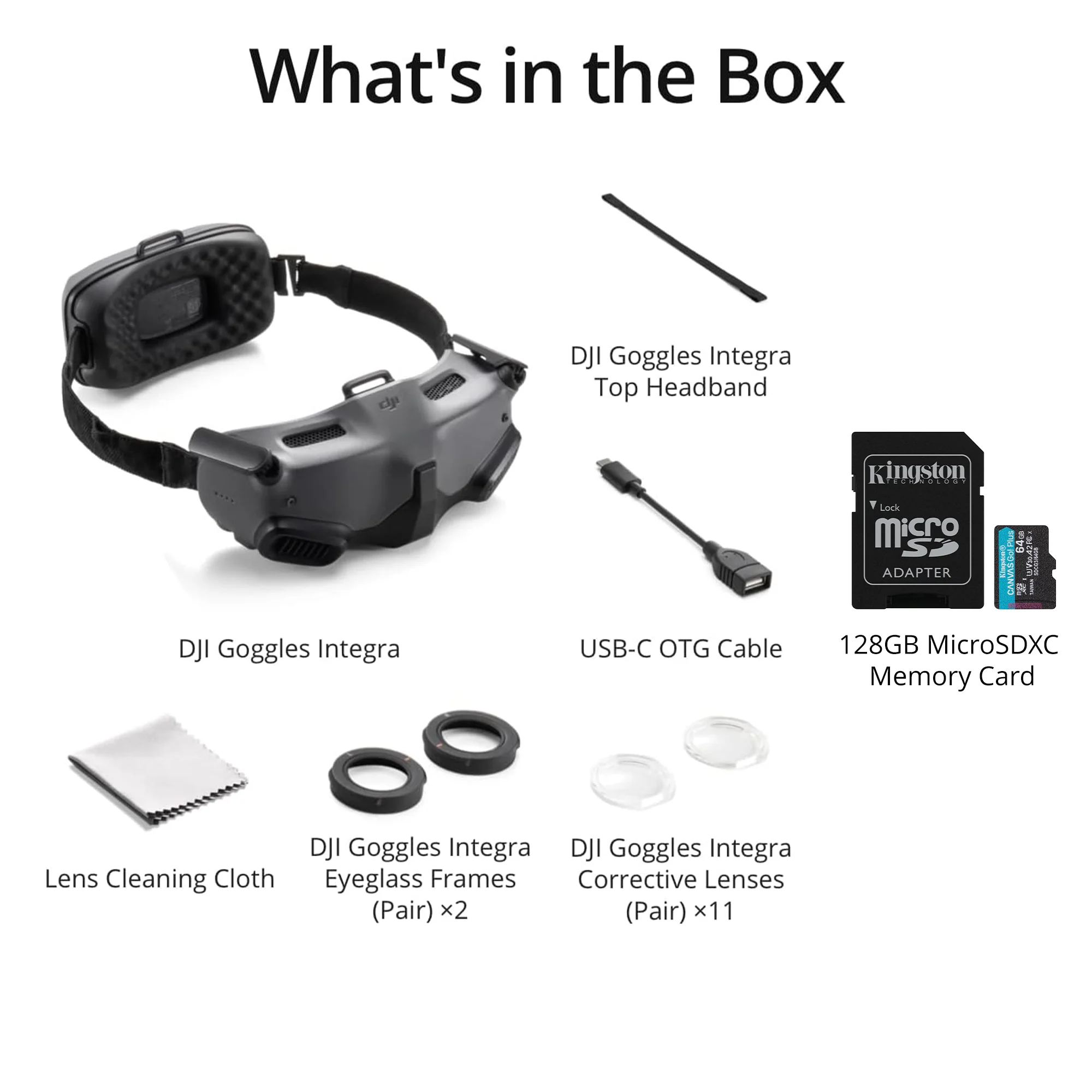 DJI Goggles Integra with  64GB MicroSDXC Card Bundle - Goggles with Two 100Hz HD Micro-OLED Displays - Image 6
