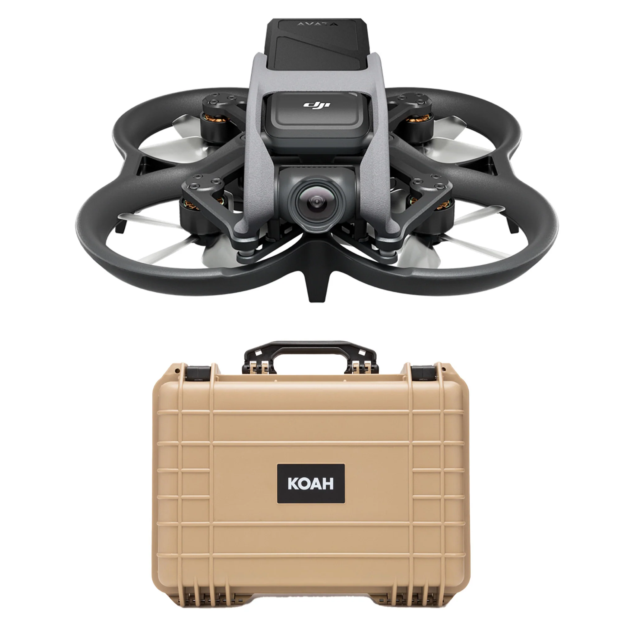 DJI Avata 2 (Drone Only) with Weatherproof Hard Case with Customizable Foam Bundle