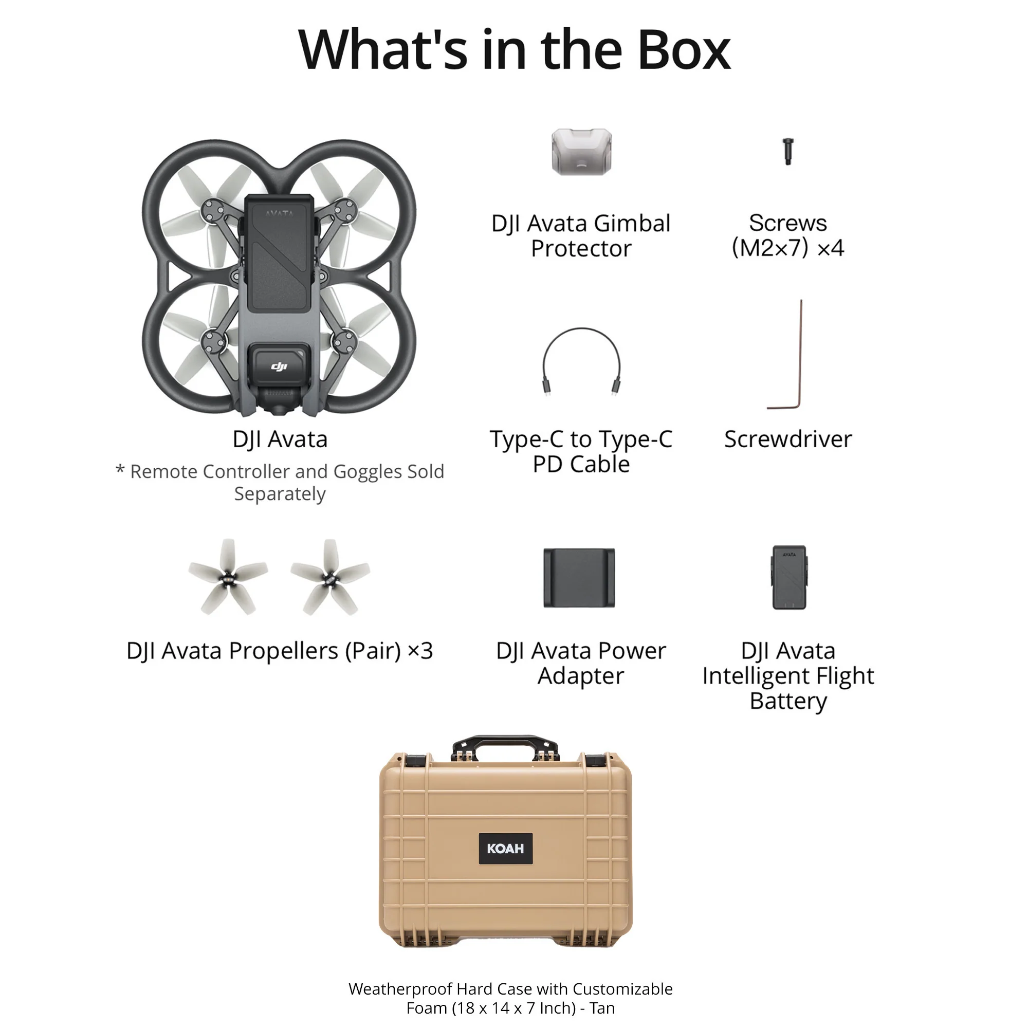 DJI Avata 2 (Drone Only) with Weatherproof Hard Case with Customizable Foam Bundle - Image 5