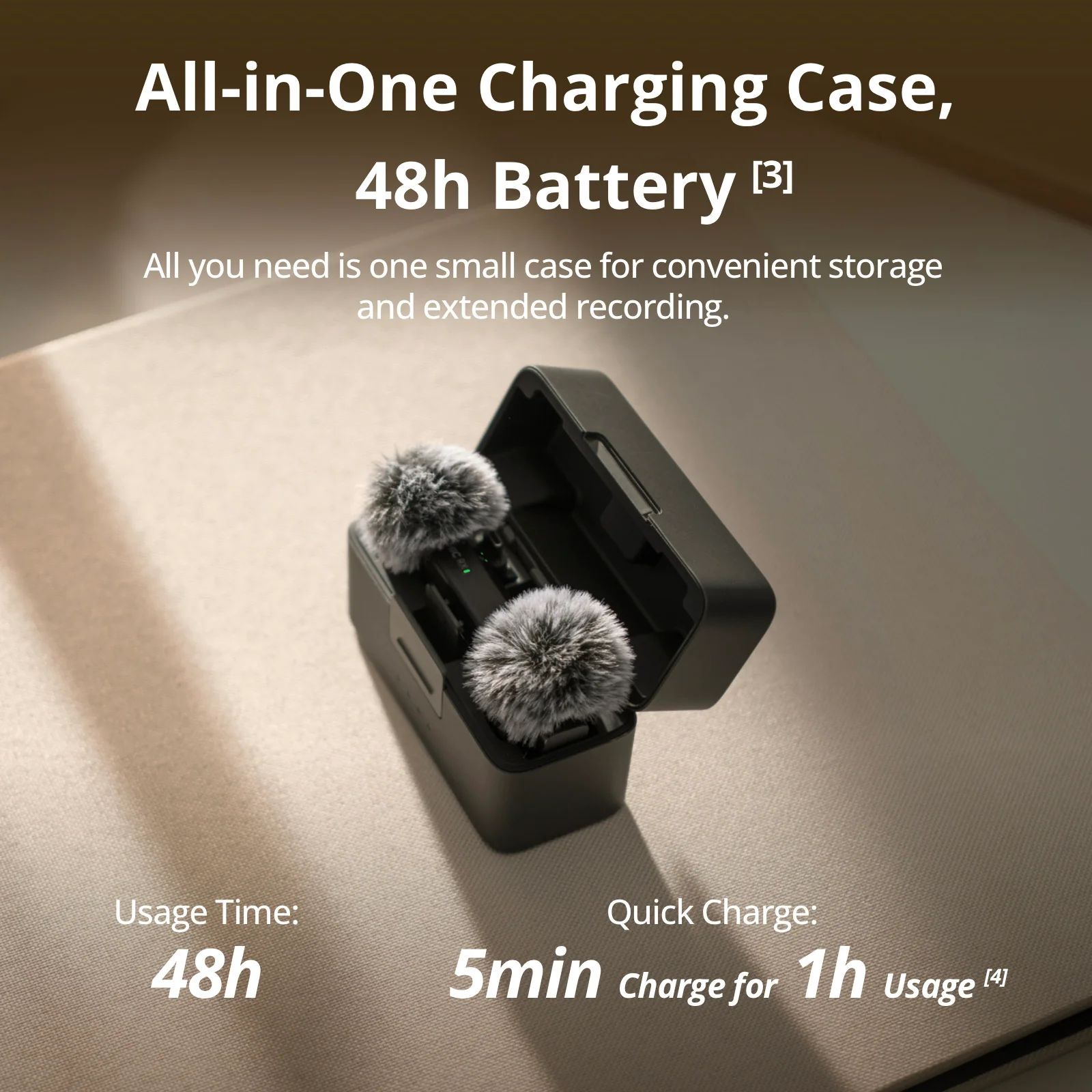 DJI Mic Mini (2 TX + 1 RX + Charging Case) with Wireless Mic Accessory Bundle - Image 4