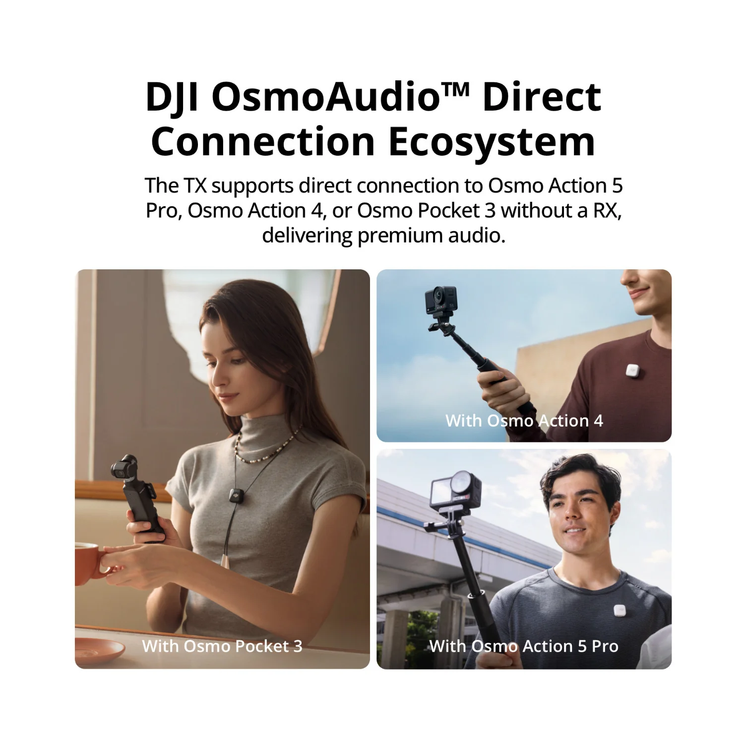 DJI Mic Mini (2 TX + 1 RX + Charging Case) with Wireless Portable Accessory - Image 5