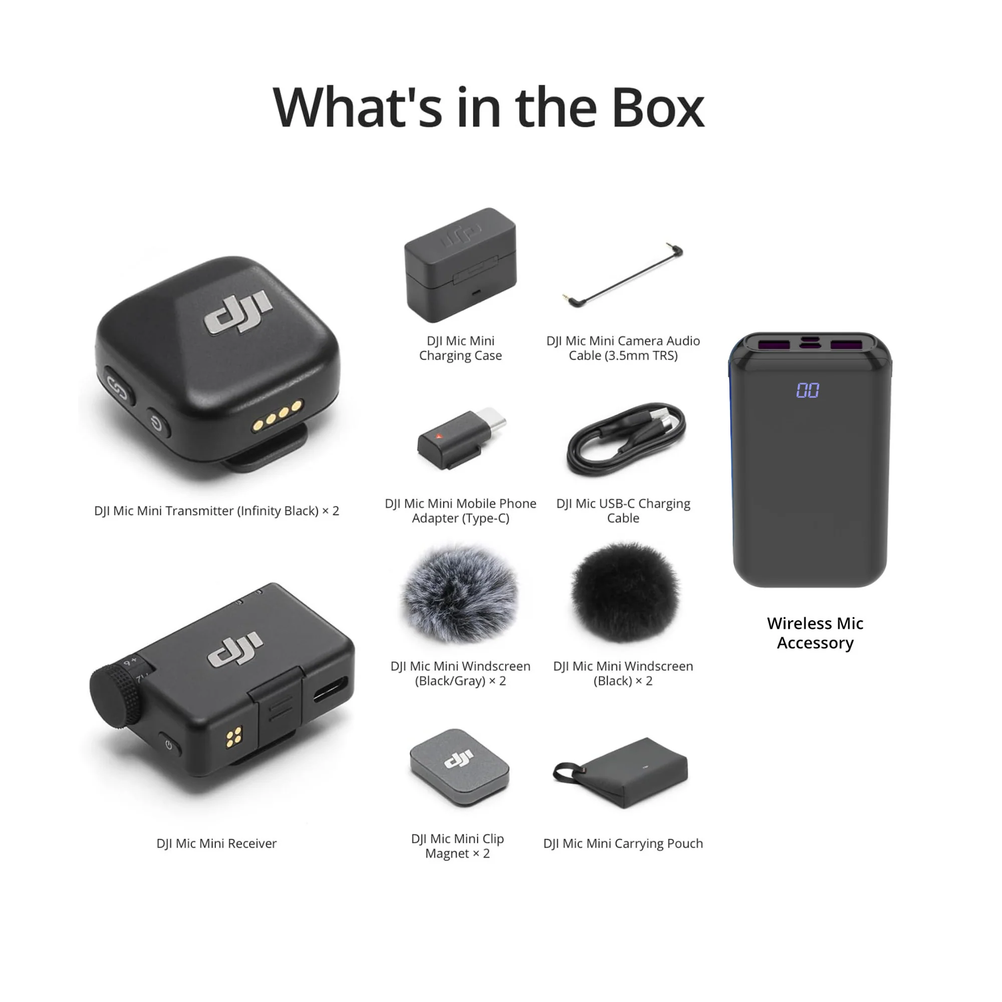 DJI Mic Mini (2 TX + 1 RX + Charging Case) with Wireless Portable Accessory - Image 6