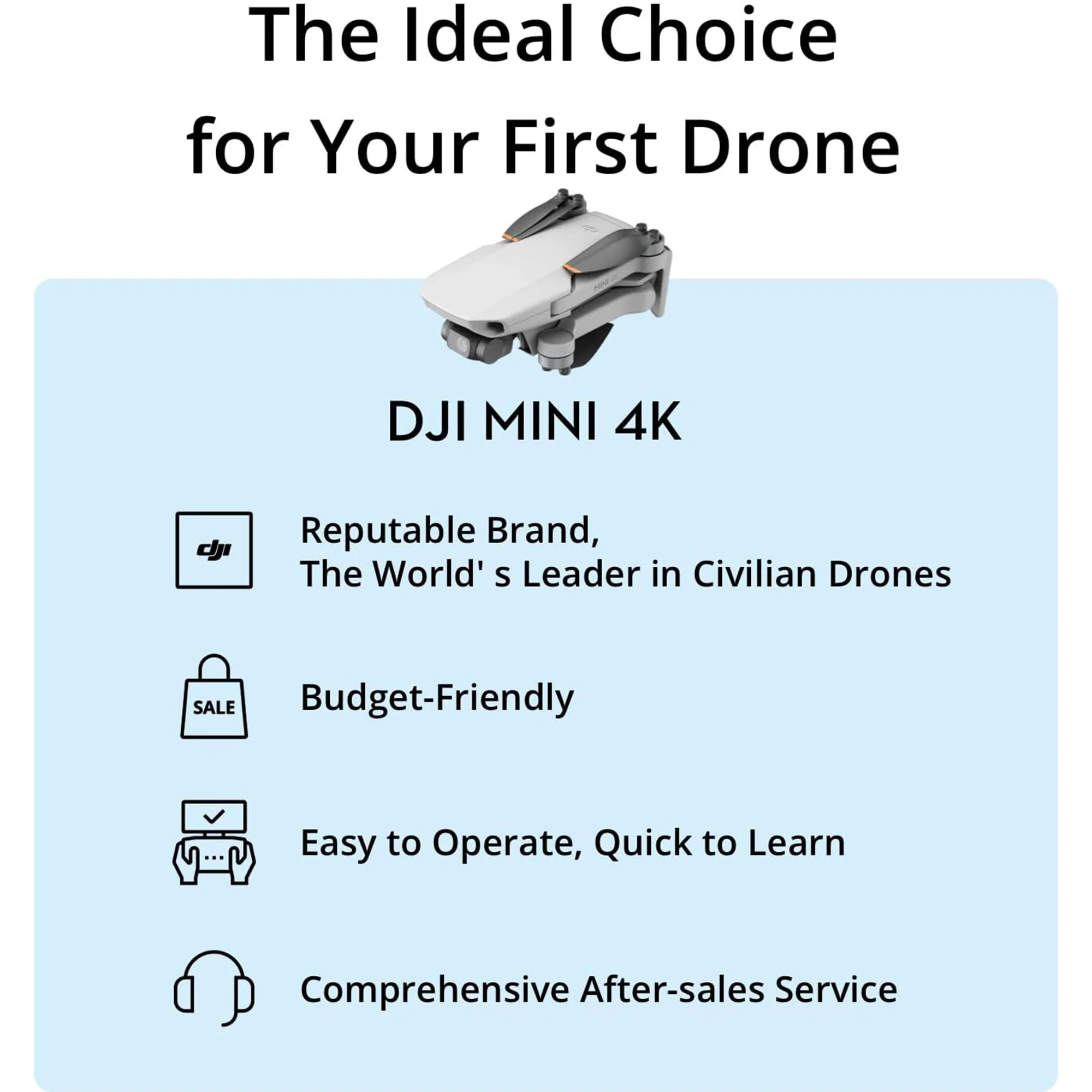 DJI Mini 4K Drone with 4K UHD Camera for Adults with  DJI Care Refresh 2-Year Plan Bundle - Image 6