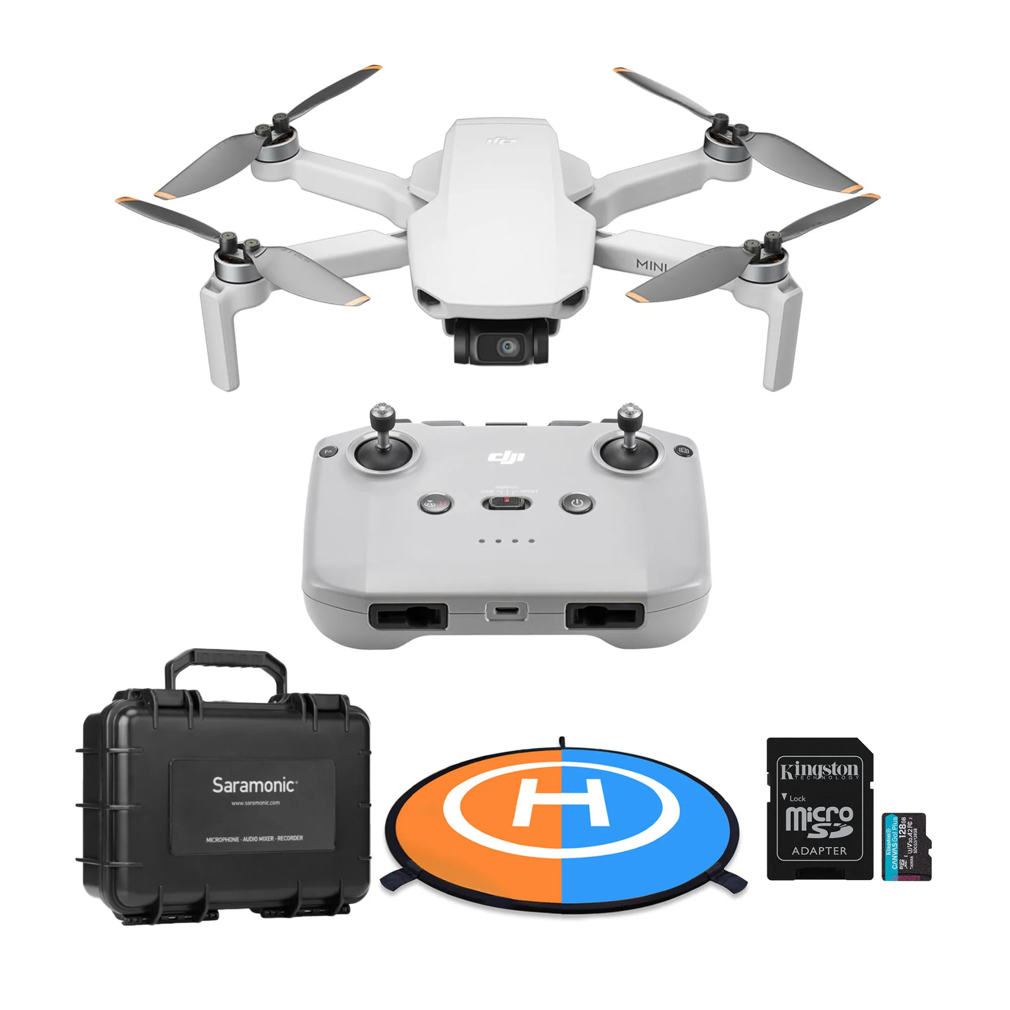 DJI Mini 4K Drone with 4K UHD Camera with 3-Axis Gimbal Stabilization and DJI Care Refresh Bundle