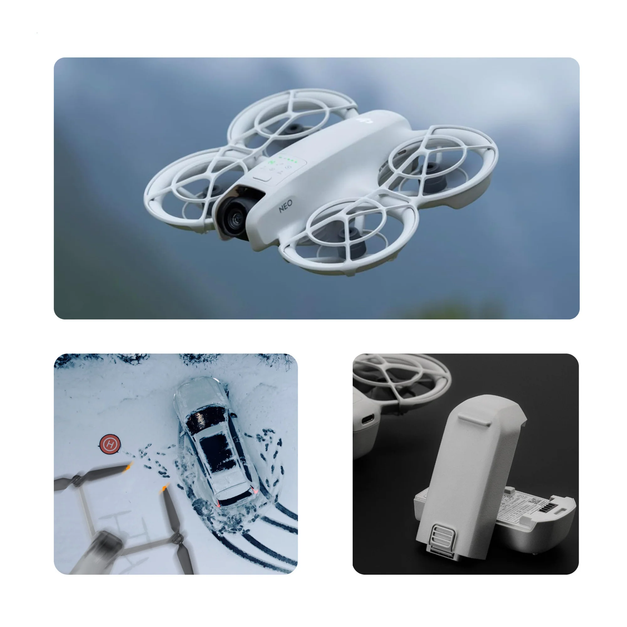 DJI Neo Palm Sized Lightweight Drone with Two Intelligent Flight Batteries and Drone Landing Pad - Image 7