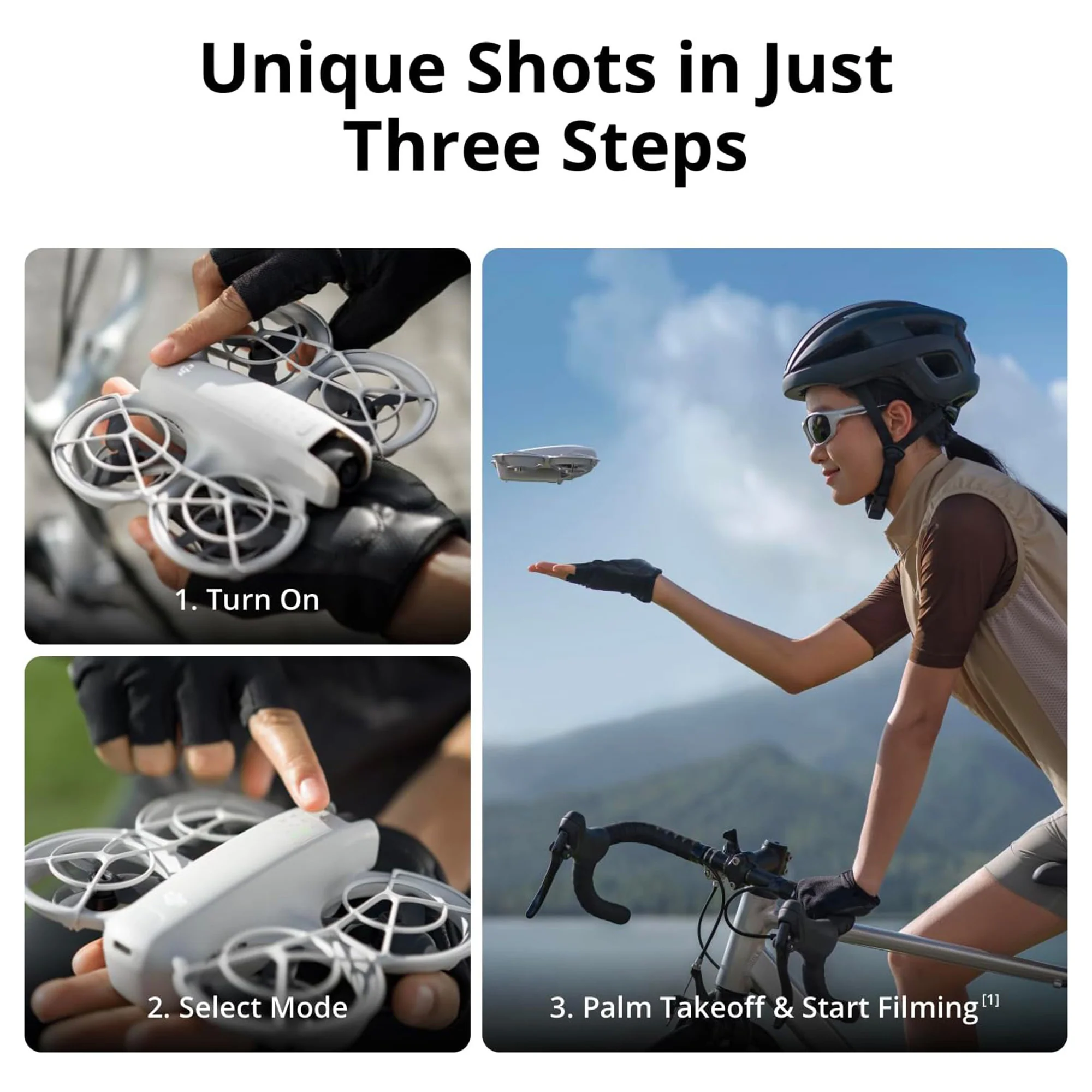 DJI Neo Palm Sized Lightweight Drone with Six Intelligent Shooting Modes with 30" Double-Sided Drone - Image 3
