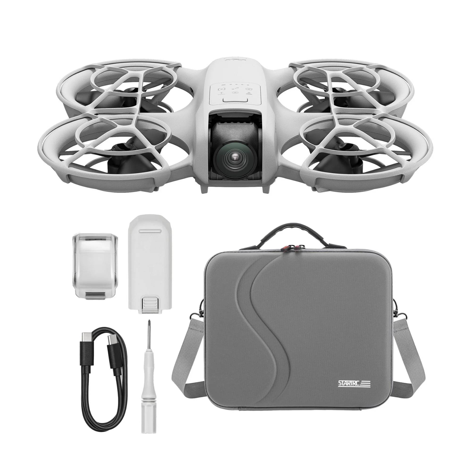 DJI Neo Palm Sized Lightweight Drone with DJI FPV Remote Controller 3 and Travel Case Bundle
