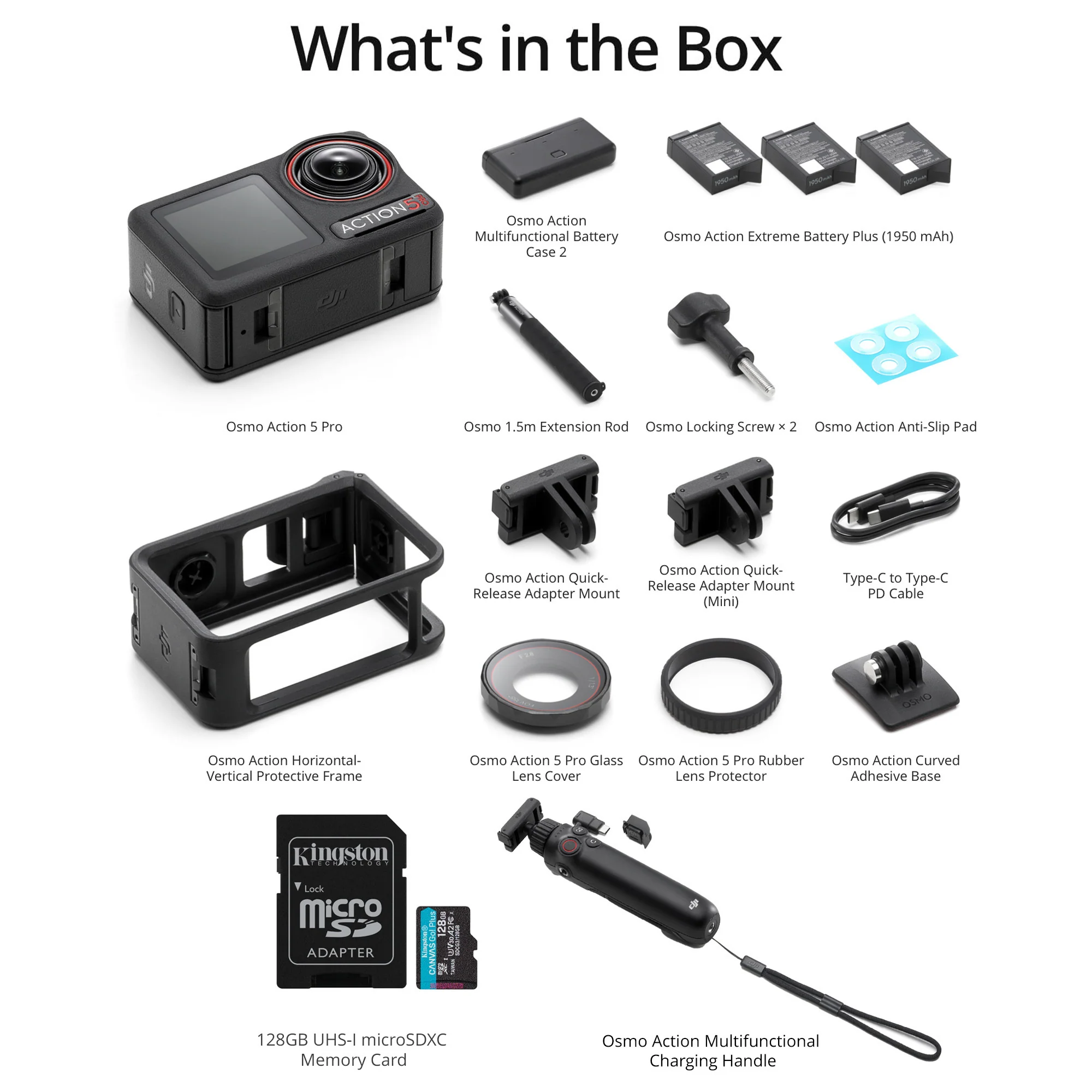 DJI Osmo Action 5 Pro Adventure Combo with Multifunctional Charging Handle Bundle - Image 7