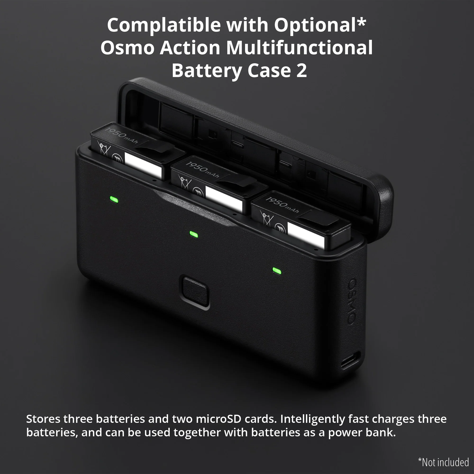 DJI Osmo Action Extreme Battery Plus (2-pack) with Osmo Action 5 /  Action 4 / Action 3 Portable Sto - Image 4
