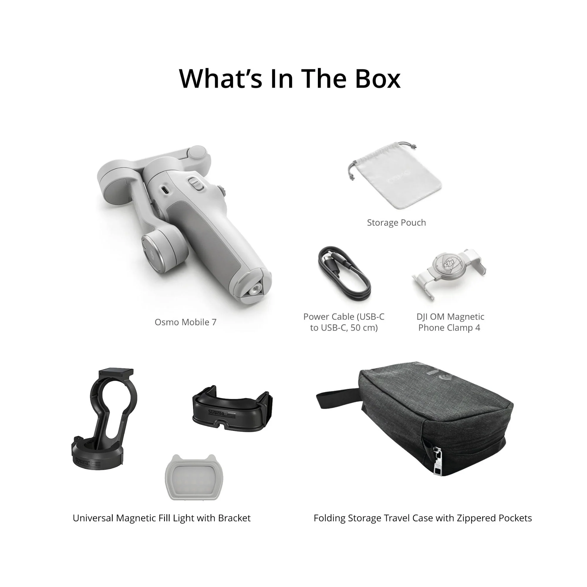 DJI Osmo Mobile 7 Gimbal with Multifunction Magnetic Fill-in light and Travel Case - Image 6