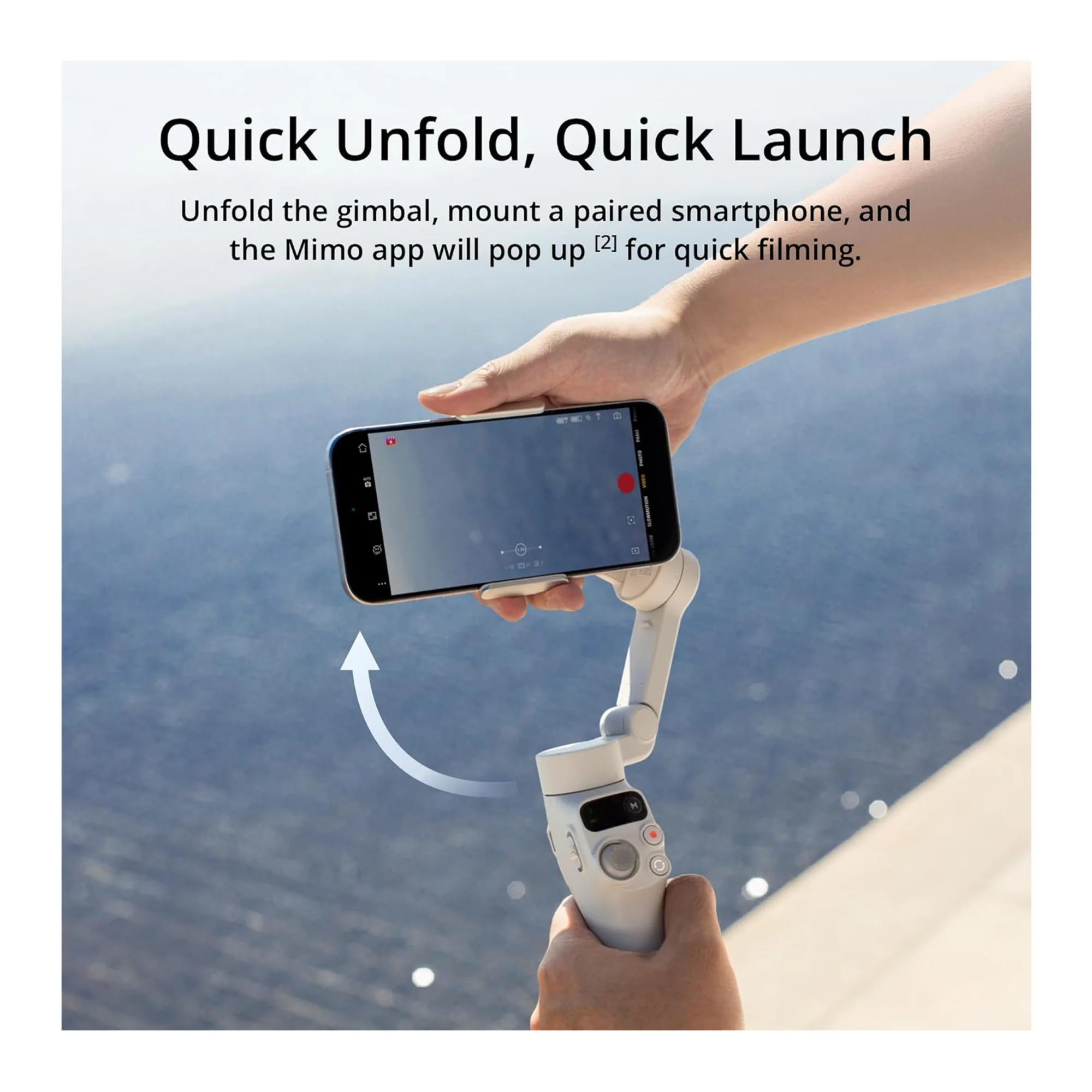 DJI Osmo Mobile 7 Gimbal with DJI Mic 2 Transmitter (White), Lavalier Mic, and Travel Case - Image 4