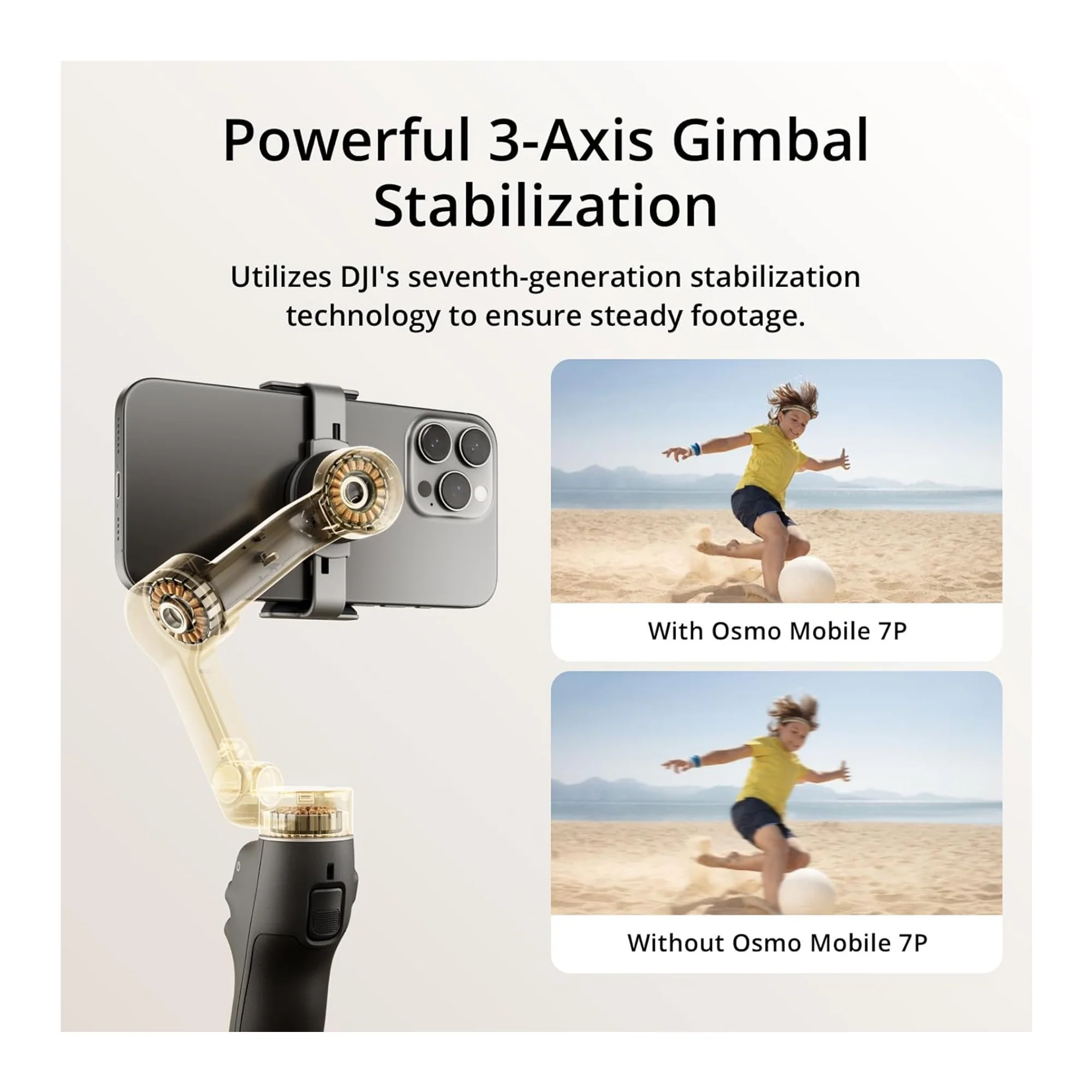 DJI Osmo Mobile 7P Gimbal with Multifunctional Module and 7th Gen Stabilization and Case Bundle - Image 3