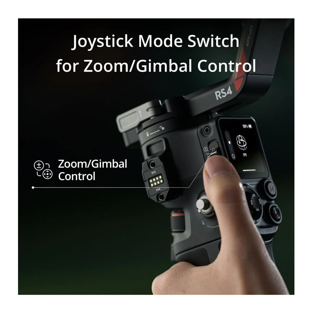 DJI RS 4 Gimbal Stabilizer with Joystick Mode Switch Bundle - Image 4