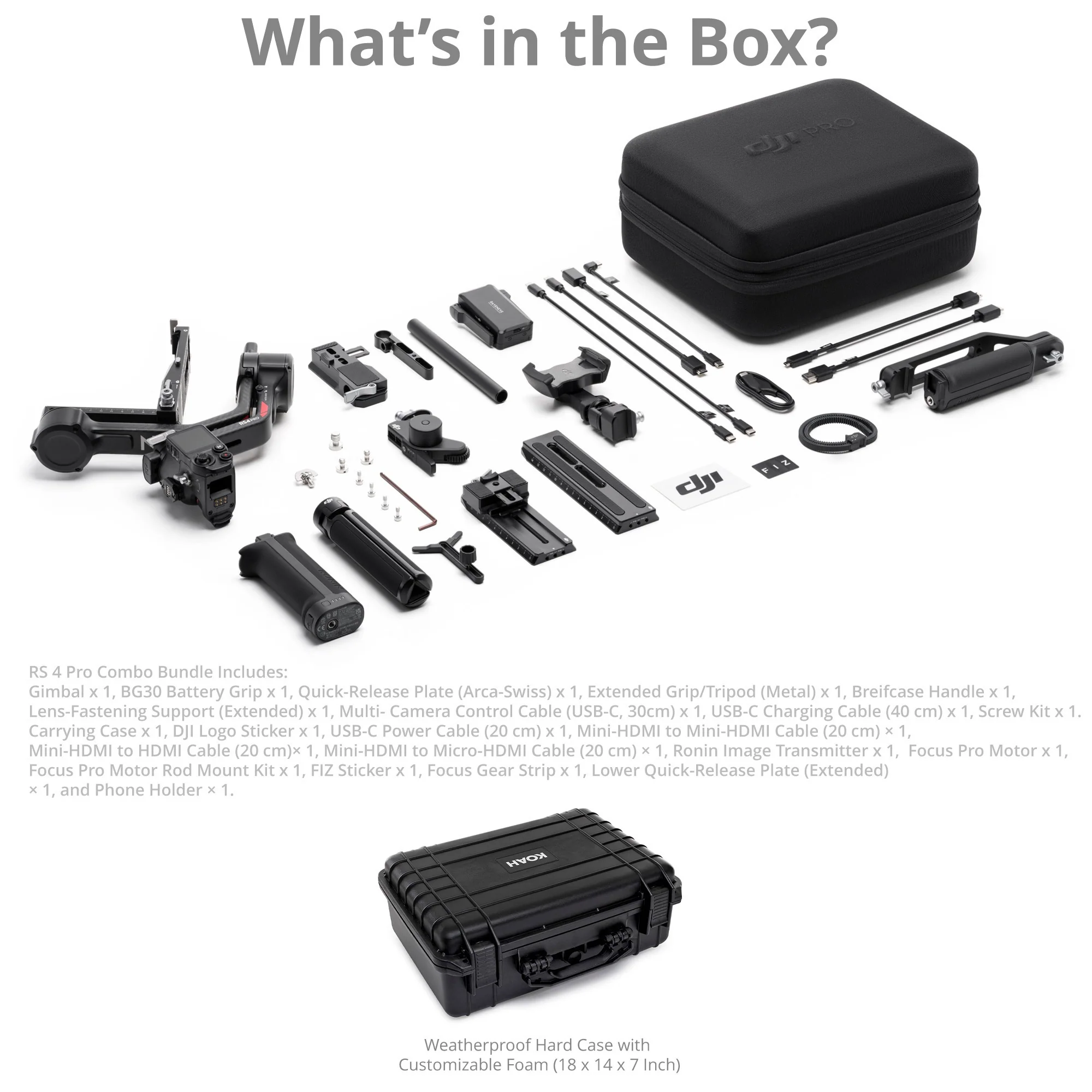 DJI RS 4 Pro Combo Flagship Stabilizer with 2nd-Gen Native Vertical Shooting with Hard Case Bundle - Image 6