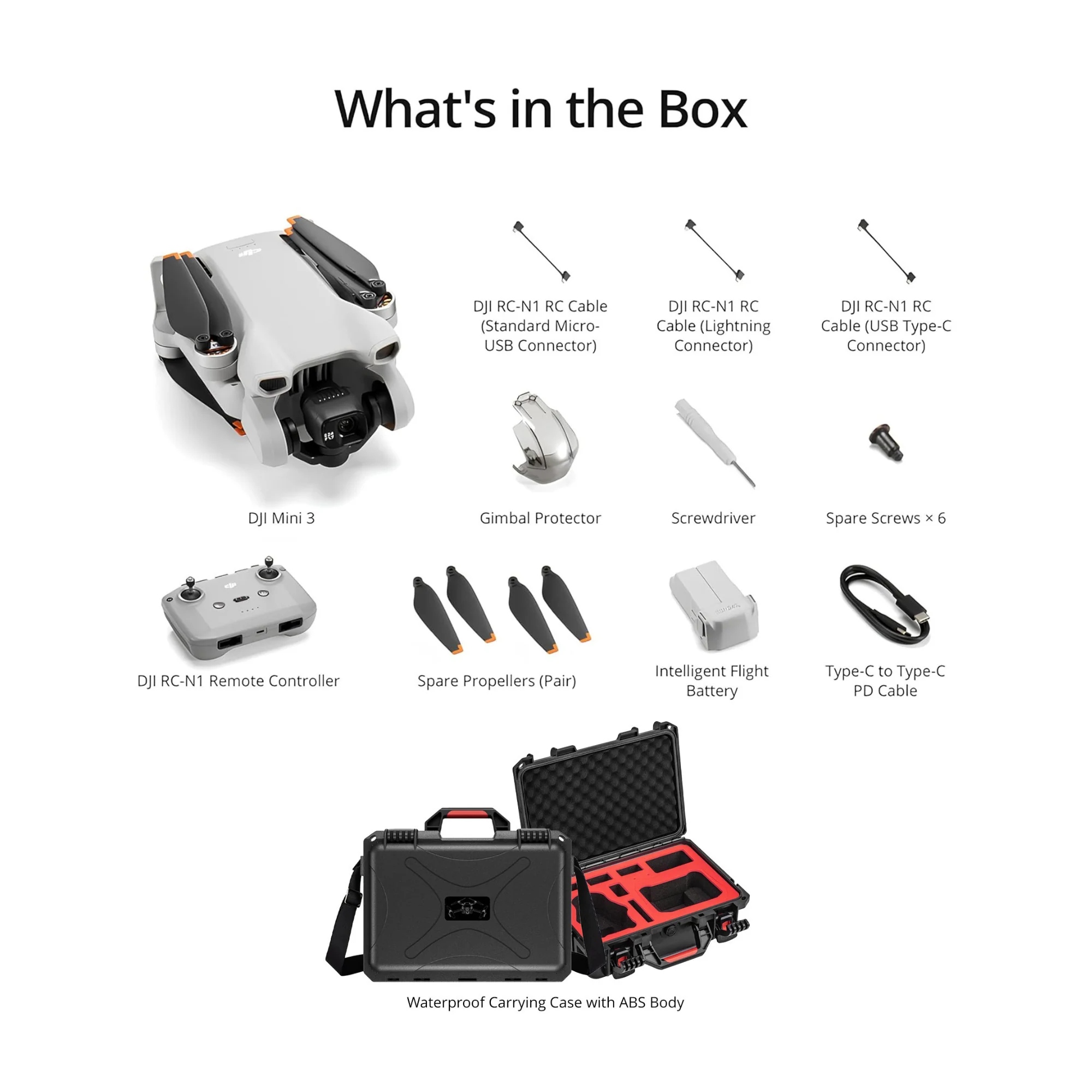 DJI Mini 3 Camera Drone with RC-N1 Remote Controller with Hard Case Bundle - Image 6