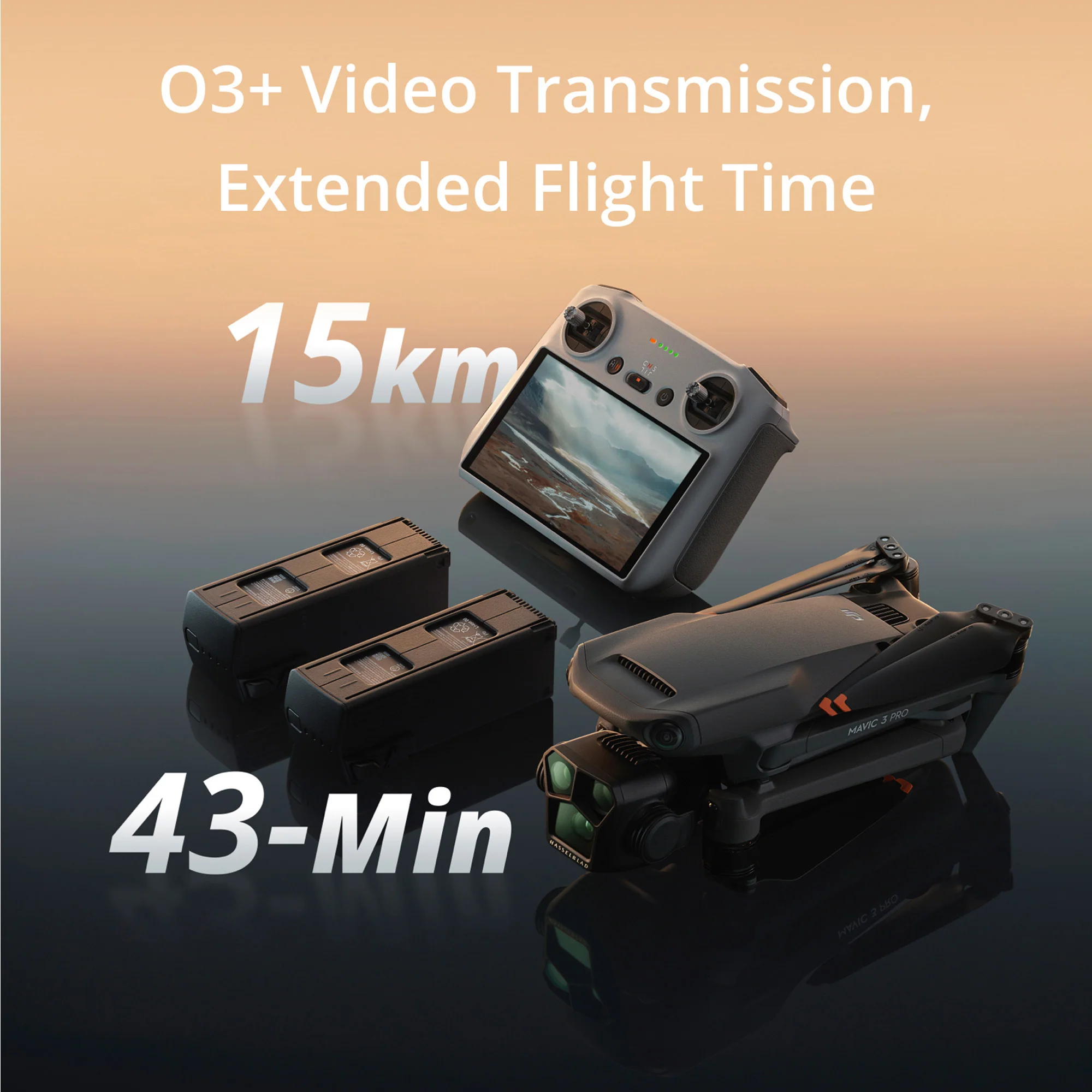 DJI Mavic 3 Pro 4/3 CMOS Triple Camera System Fly More Combo with RC Pro and Power 500 Power Station - Image 3