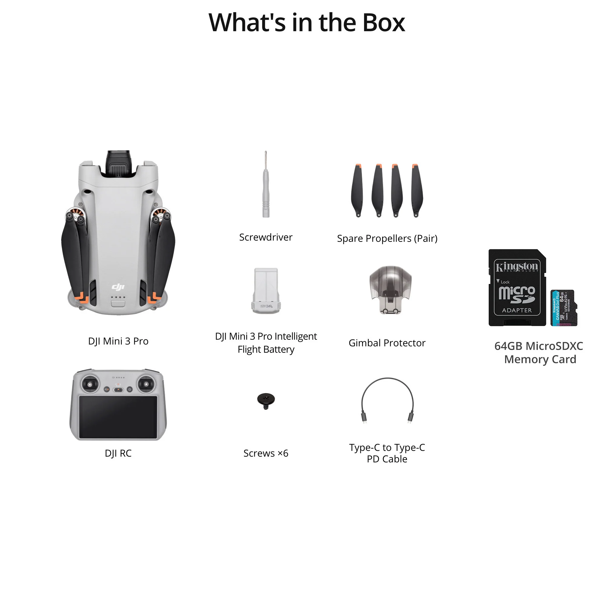 DJI Mini 3 Pro 1/1.3-Inch Sensor Foldable Drone with RC-N1 Remote with 64GB MicroSD Card bundle - Image 6