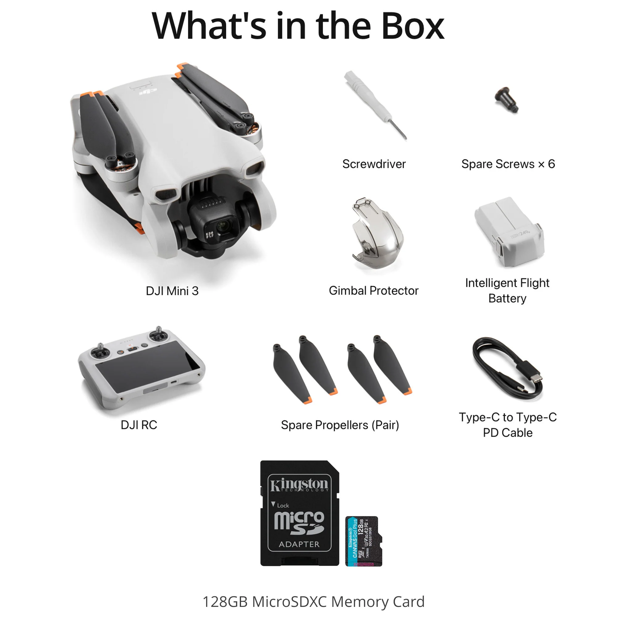 DJI Mini 3 Camera Drone with DJI RC Remote Controller with 128GB V30 A2 MicroSD card - Image 6