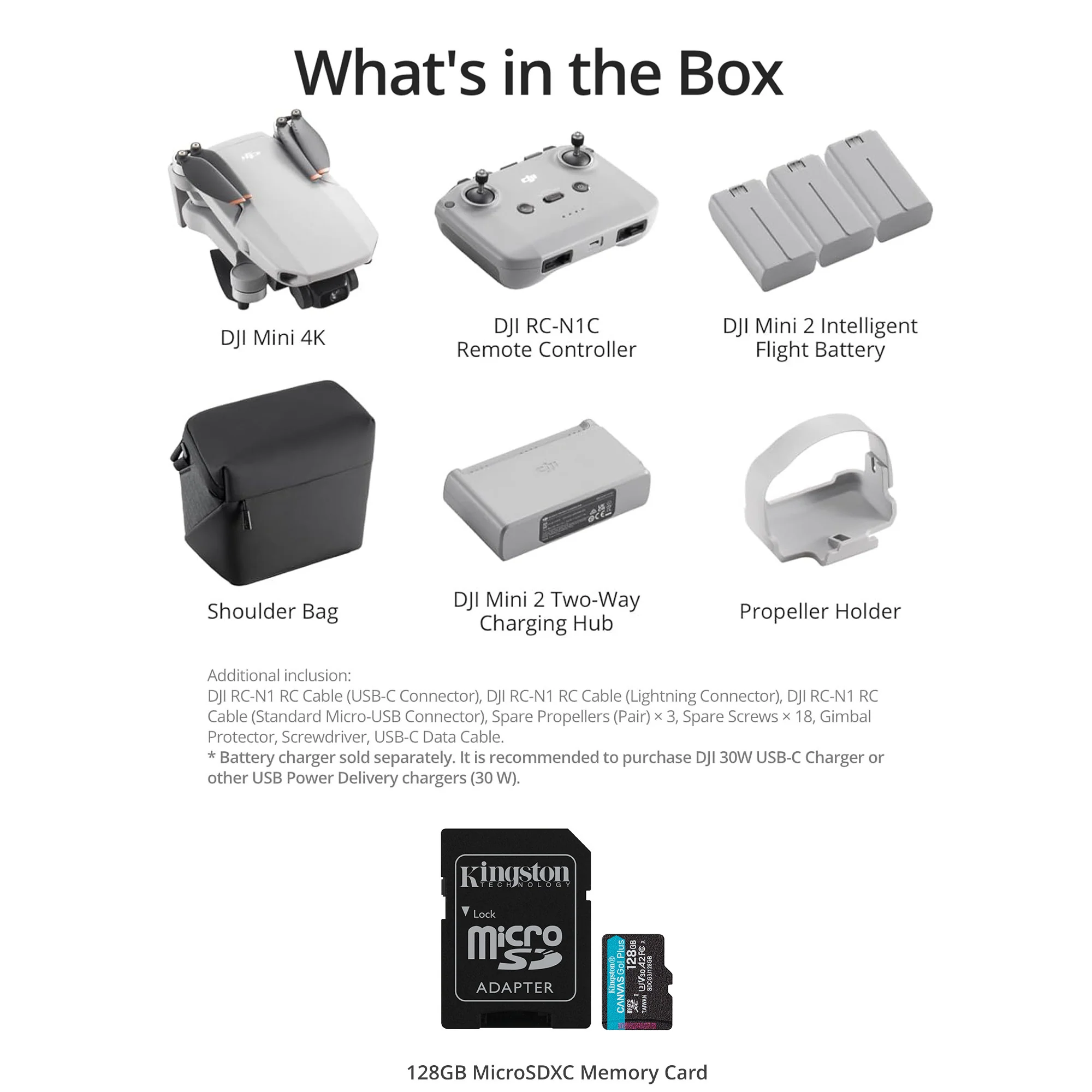 DJI Mini 4K Fly More Combo with128GB MicroSDXC Memory Card Bundle - Image 6