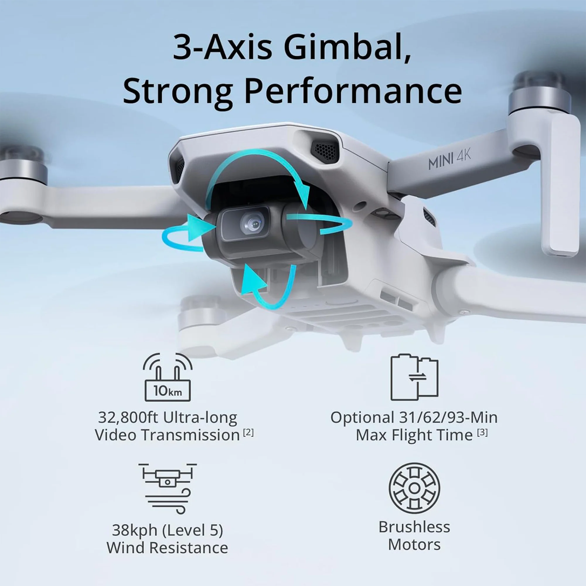 DJI Mini 4K Fly More Combo with 256GB MicroSDXC Memory Card Bundle - Image 3