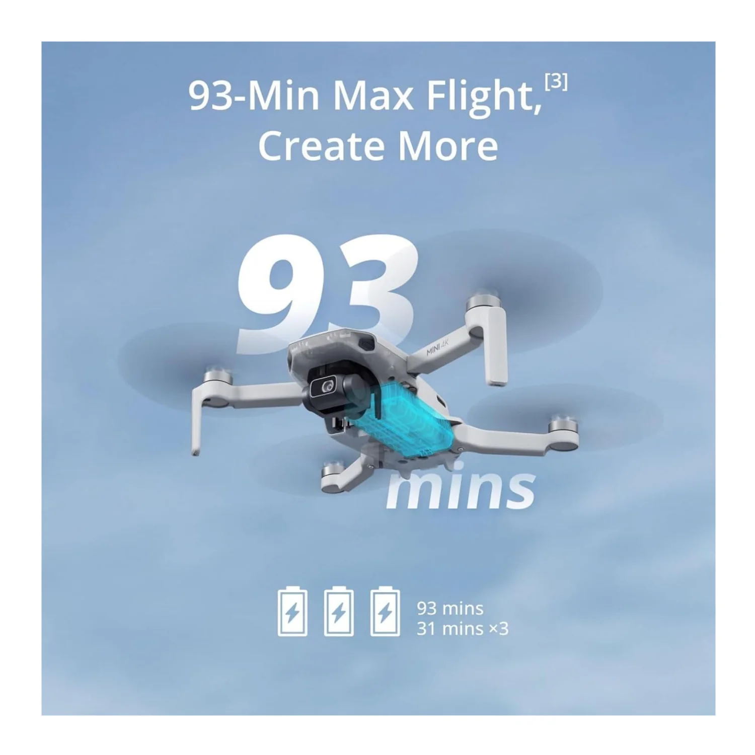 DJI Mini 4K Fly More Camera Drone Combo Bundle with 64GB MicroSDXC - Image 4