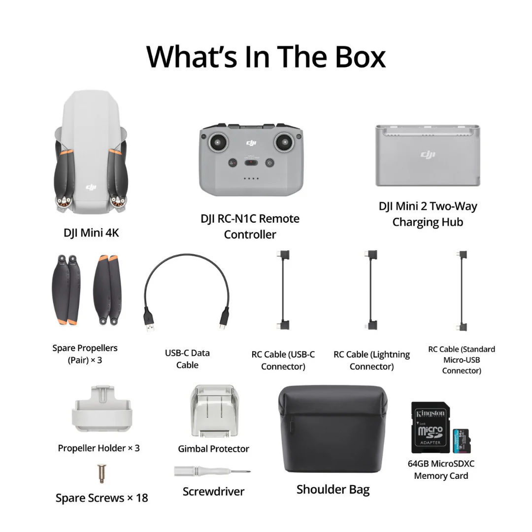 DJI Mini 4K Fly More Camera Drone Combo Bundle with 64GB MicroSDXC - Image 5