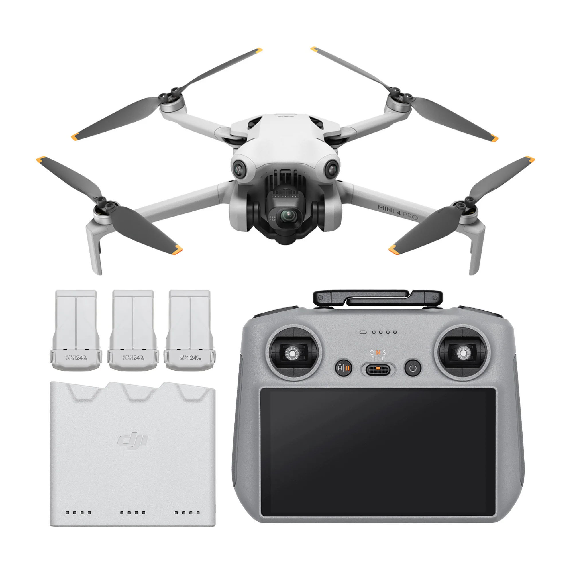 DJI Mini 4 Pro Fly More Combo Plus and DJI RC 2 Remote Controller with DJI Care Refresh Bundle