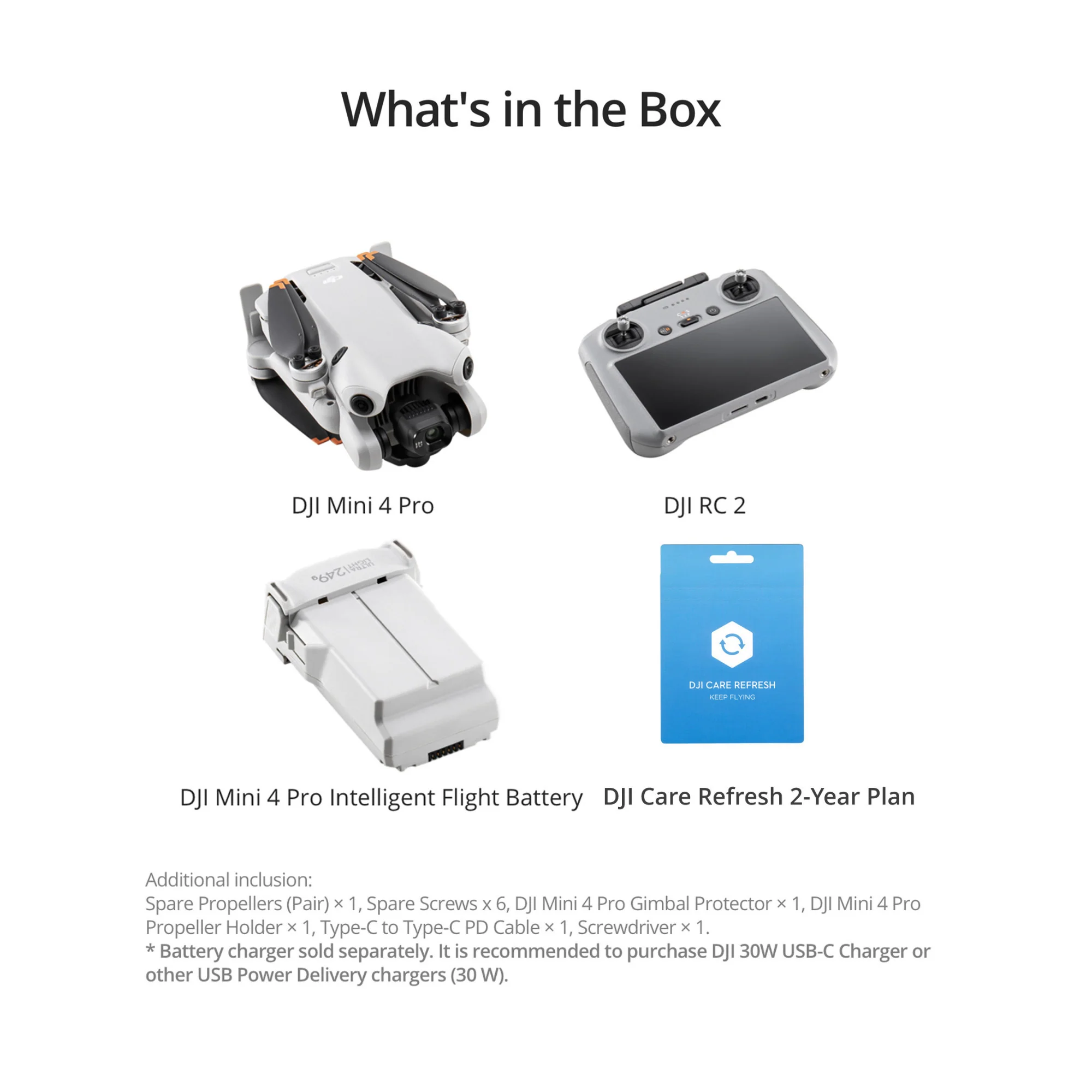 DJI Mini 4 Pro Drone with RC 2 Controller with DJI Care Refresh for DJI Mini 4 Pro Bundle - Image 6