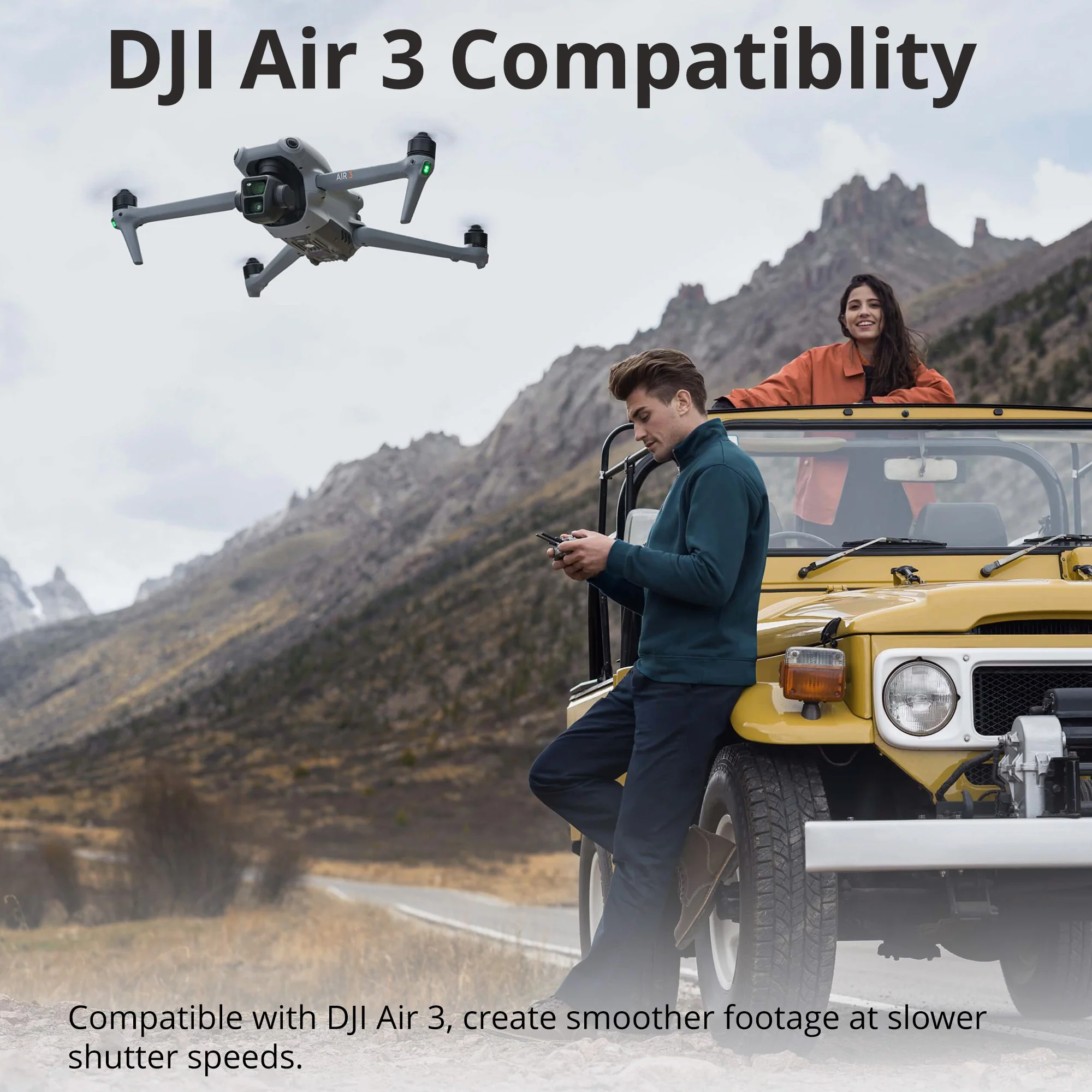 DJI Air 3 ND Filters Set (ND8/16/32/64) with Lens Cleaning Pen Bundle - Image 3
