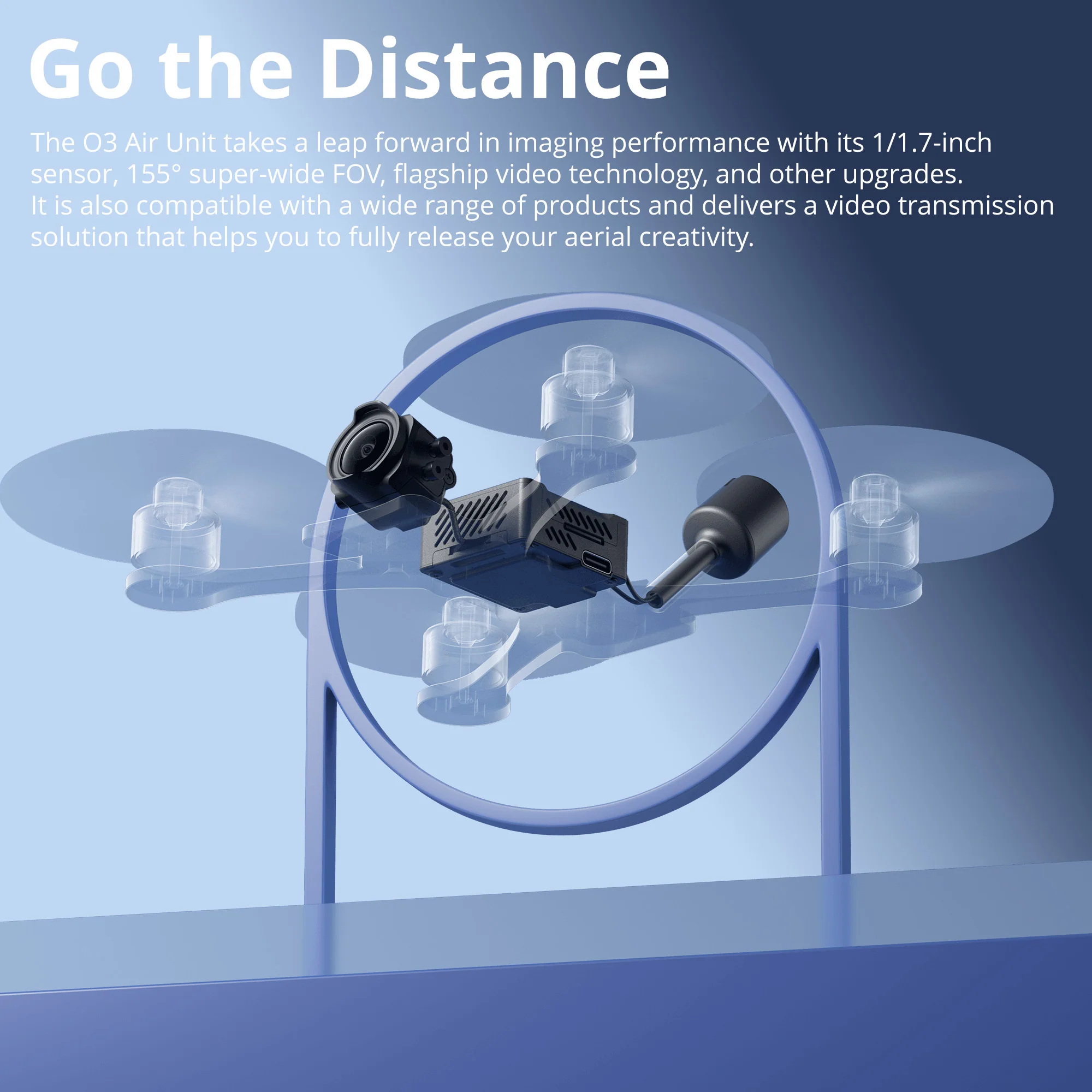 DJI O3 Air Unit Compact Video Transmission Technology with 128GB MicroSDXC Memory Card Bundle - Image 2