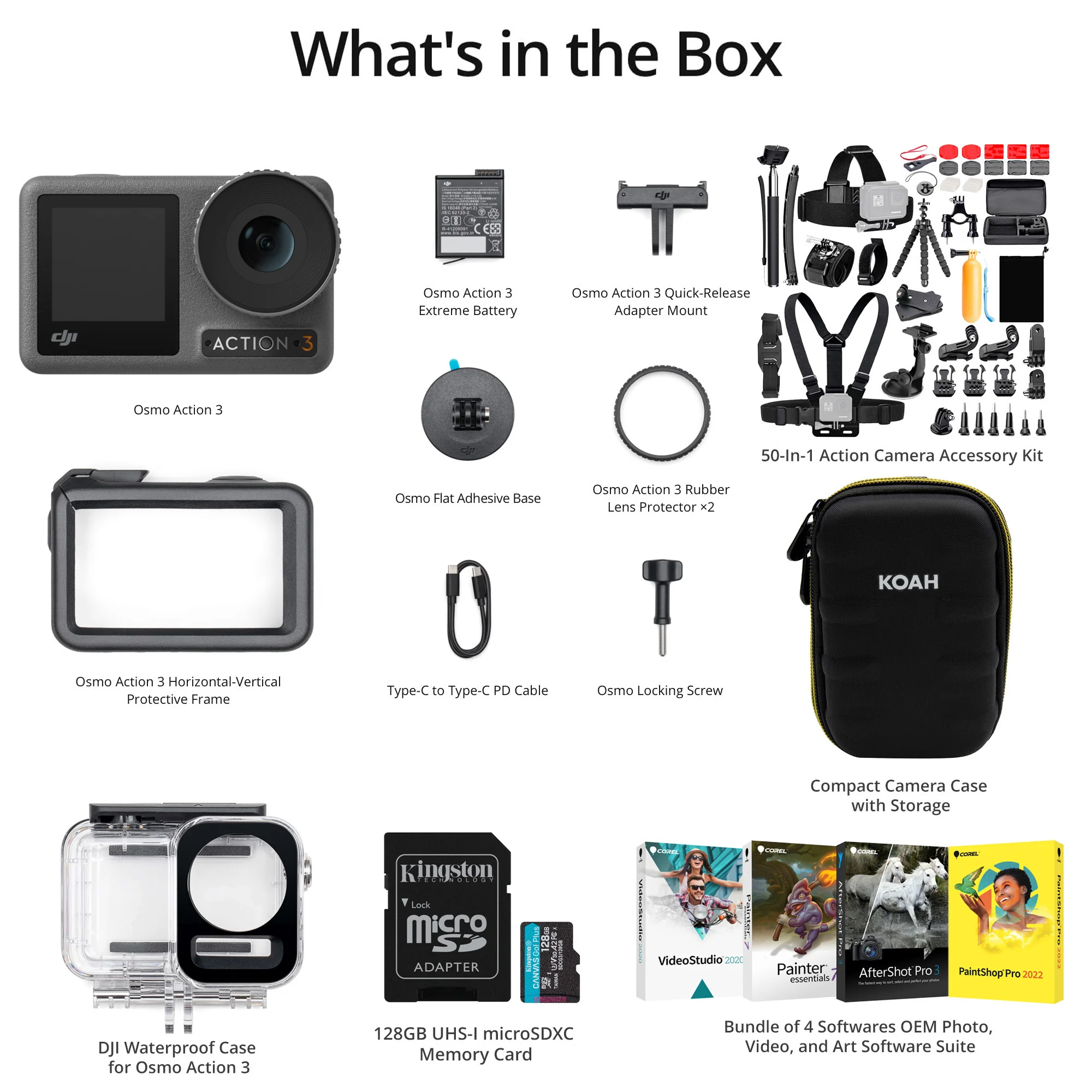 DJI Osmo Action 3 Camera Standard Combo Adventure Bundle - Sports and Action Camera with Accessories - Image 6