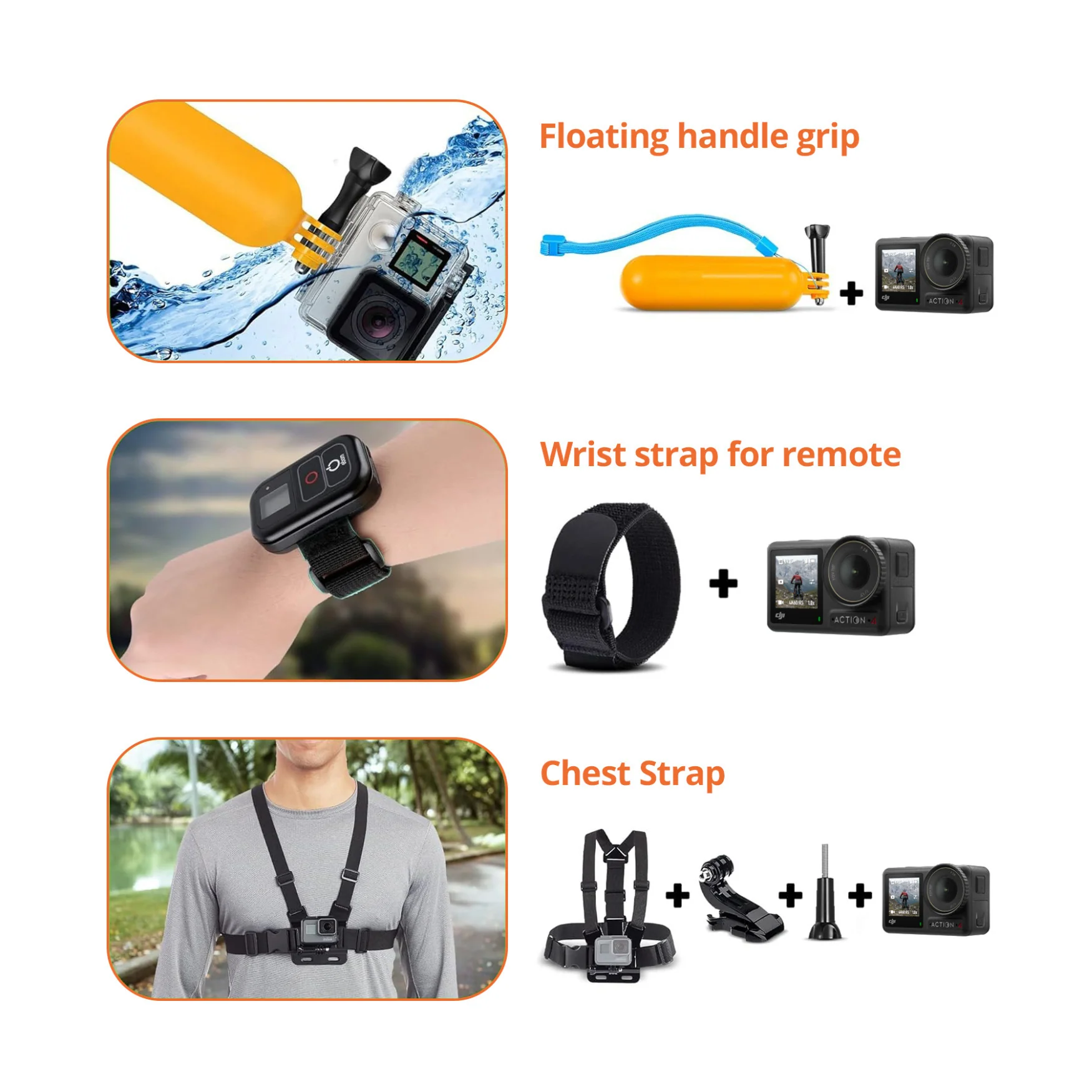 DJI Osmo Action 4 Camera Standard Combo Bundle (50-in-1 accessory kit) - Image 2