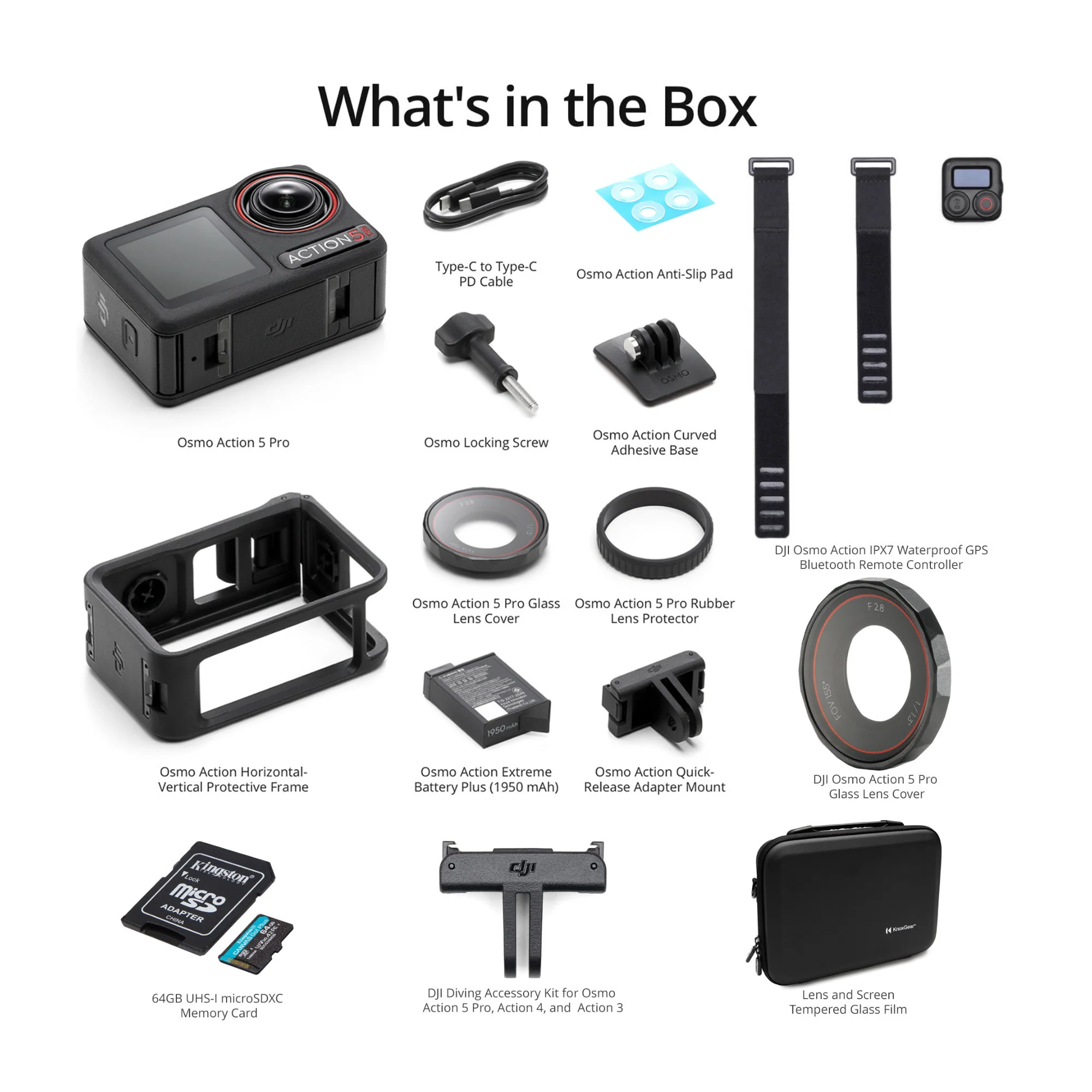 DJI Osmo Action 5 Pro Standard Combo with Deluxe Accessory Bundle - Image 7