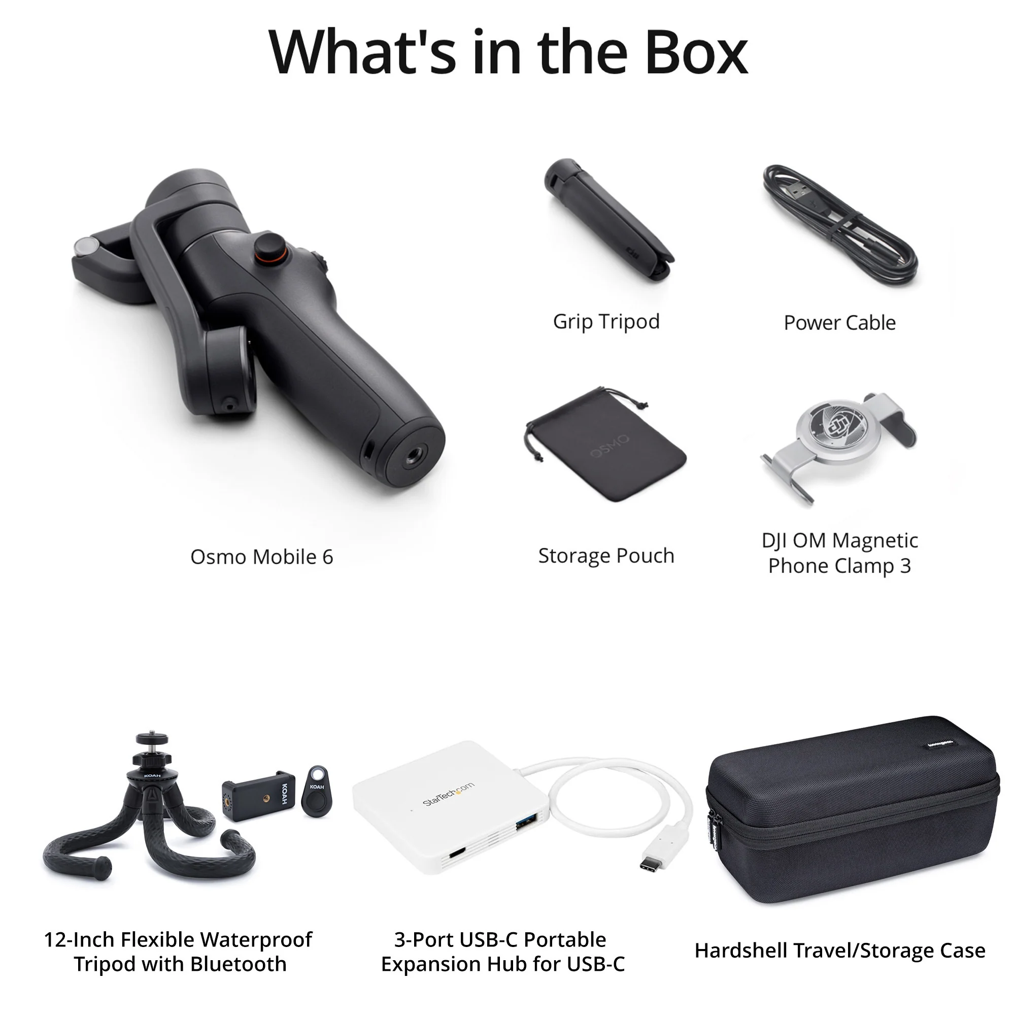 DJI Osmo Mobile 6 Compact, Portable, Foldable, Easy-to-Use Smartphone Gimbal bundle - Image 5