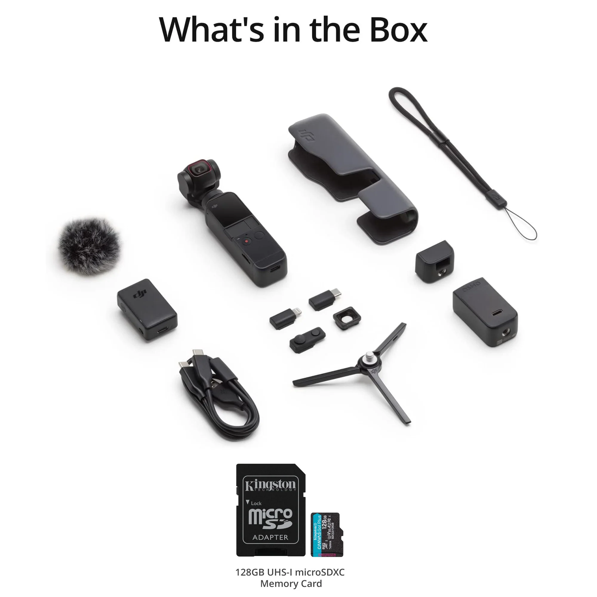 DJI Pocket 2 Gimbal Creator Combo with 128GB V30 A2 MicroSD Card Bundle - Image 7