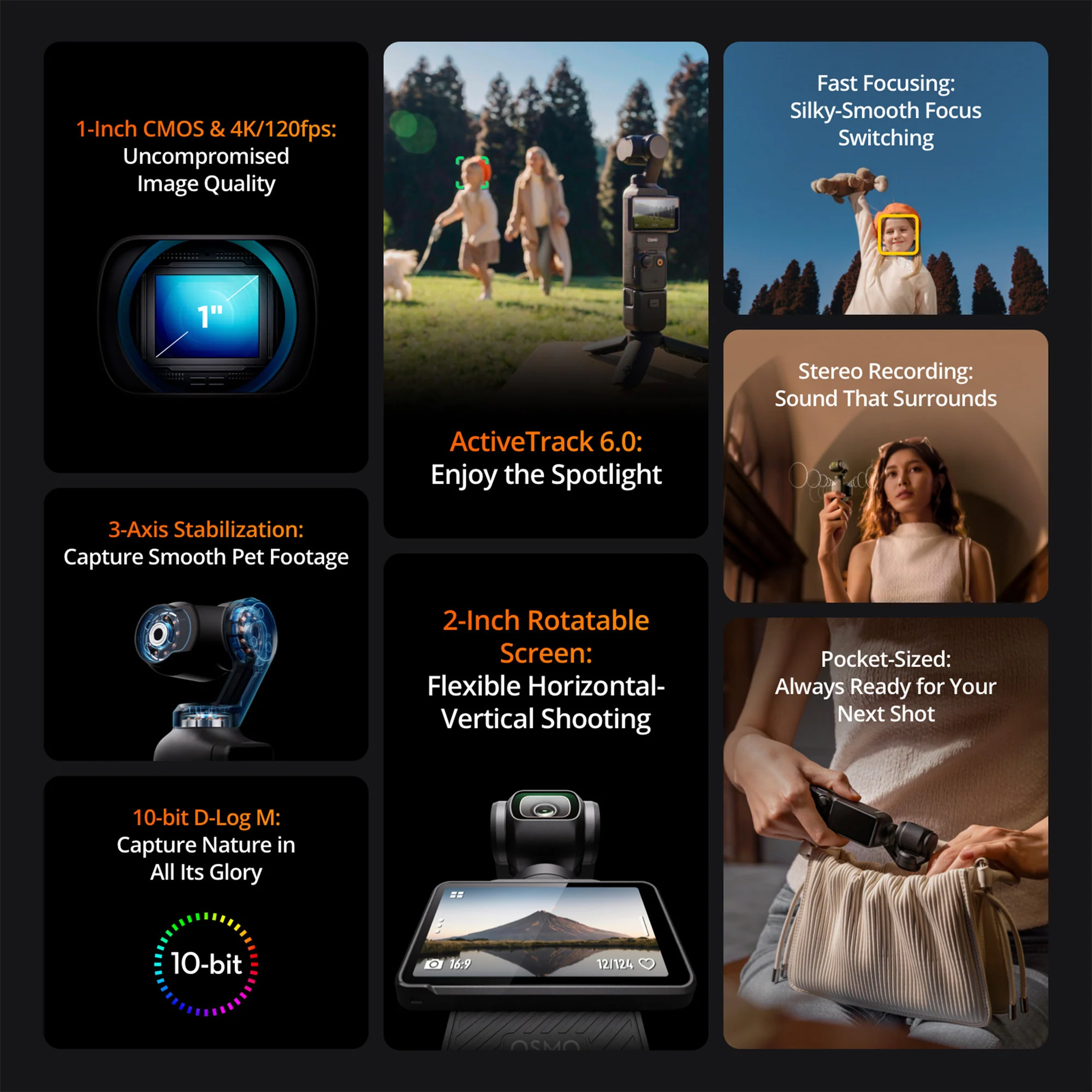DJI Osmo Pocket 3 Creator Combo with 64GB MicroSDXC Memory Card Bundle - Image 2