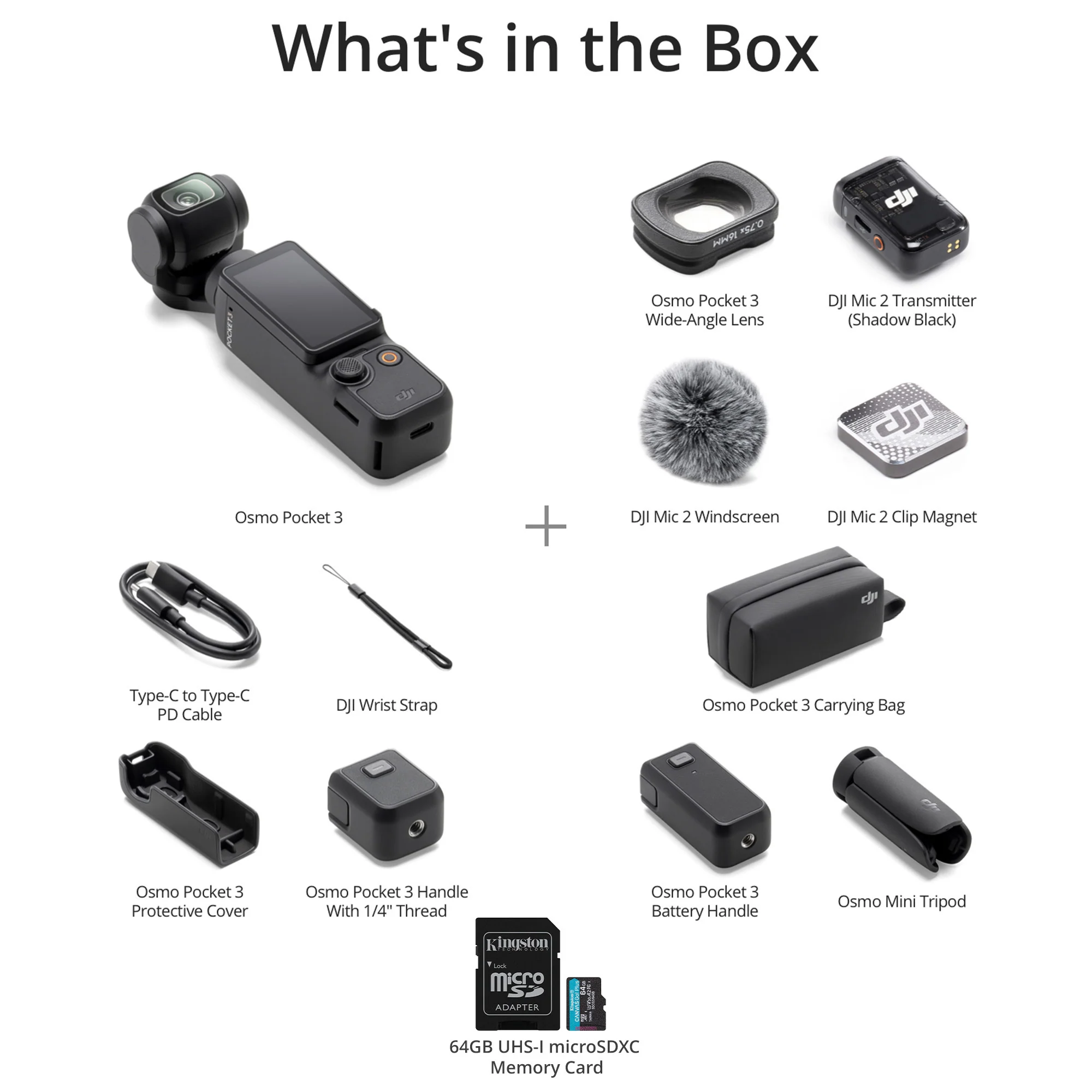 DJI Osmo Pocket 3 Creator Combo with 64GB MicroSDXC Memory Card Bundle - Image 6