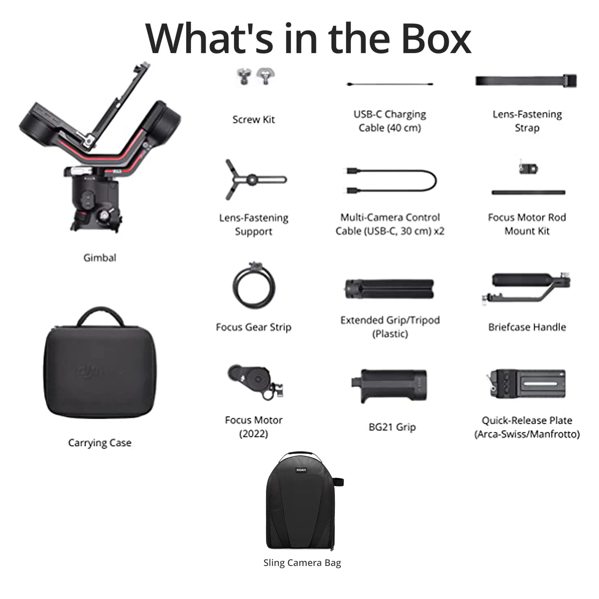 DJI RS 3 Gimbal Stabilizer Combo with Sling Camera Bag Bundle - Image 5