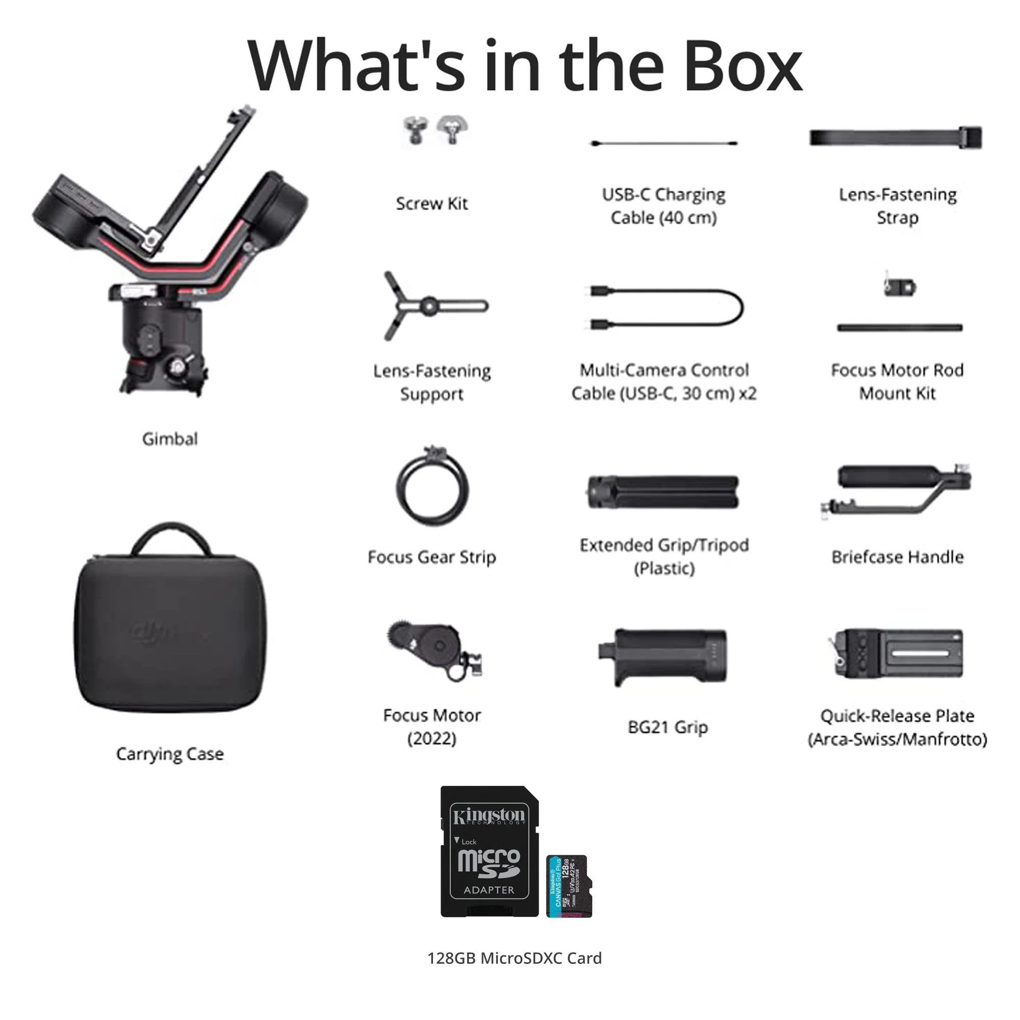 DJI RS 3 Gimbal Stabilizer Combo with 128 GB Memory Card Bundle - Image 5