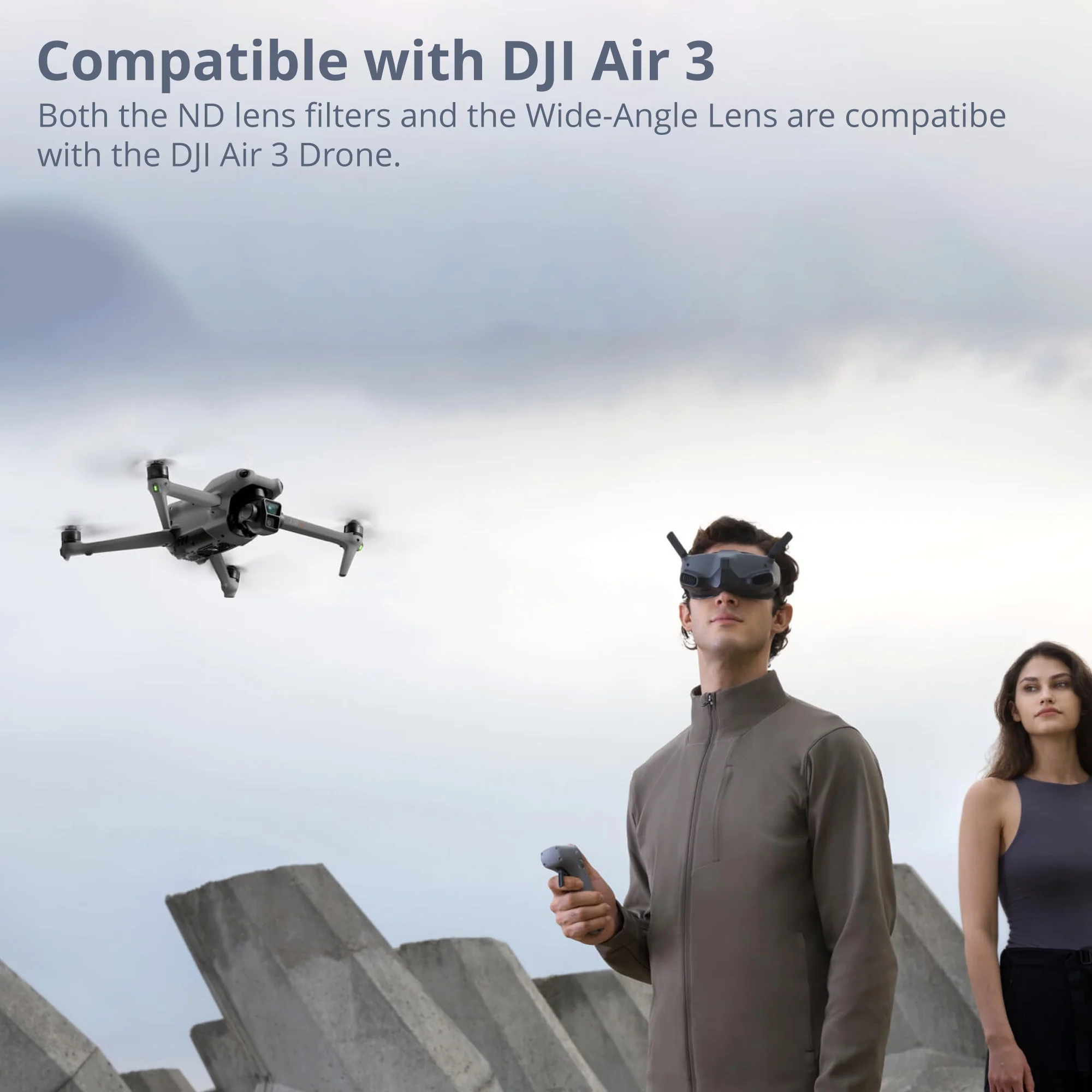 DJI Wide-Angle Lens for Air 3 with Lens Cleaning Pen bundle - Image 4