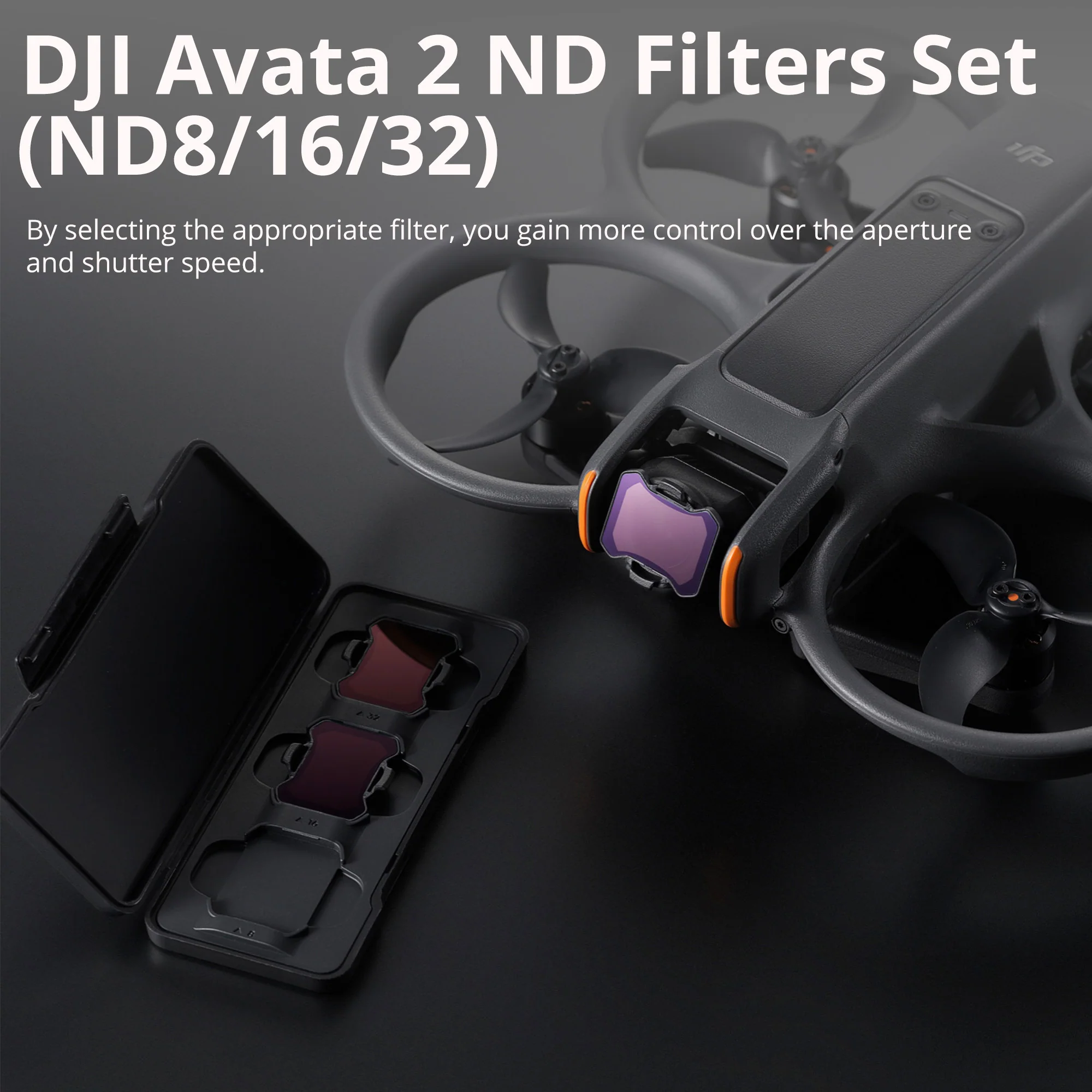DJI FPV Remote Controller 3 with Avata 2 ND Filters Set (ND8/16/32) and Drone Accessory Bundle - Image 3