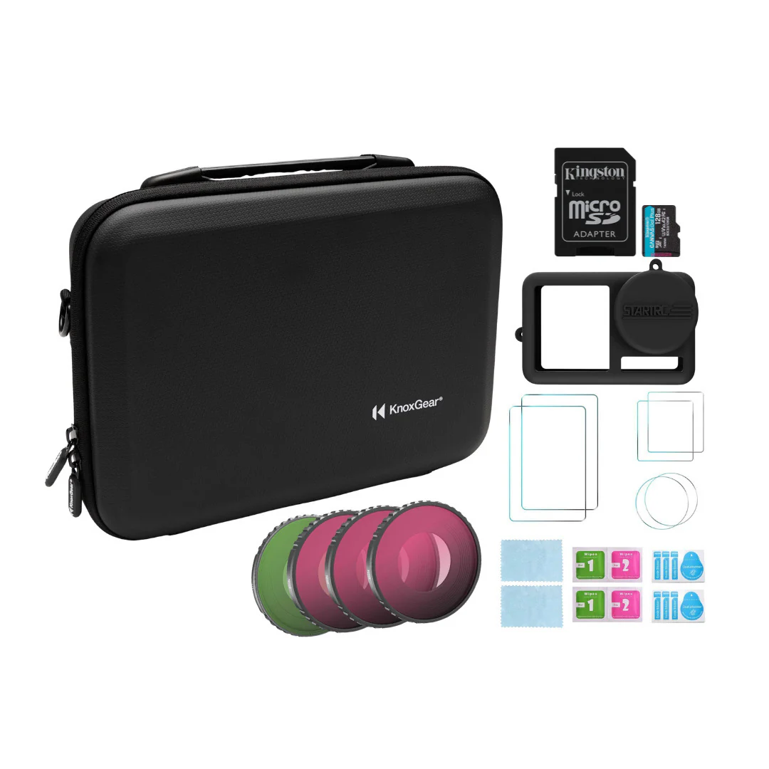 Knox Gear Portable Storage and Carrying Case for DJI Osmo Action 3, 4, and 5 Cameras Bundle