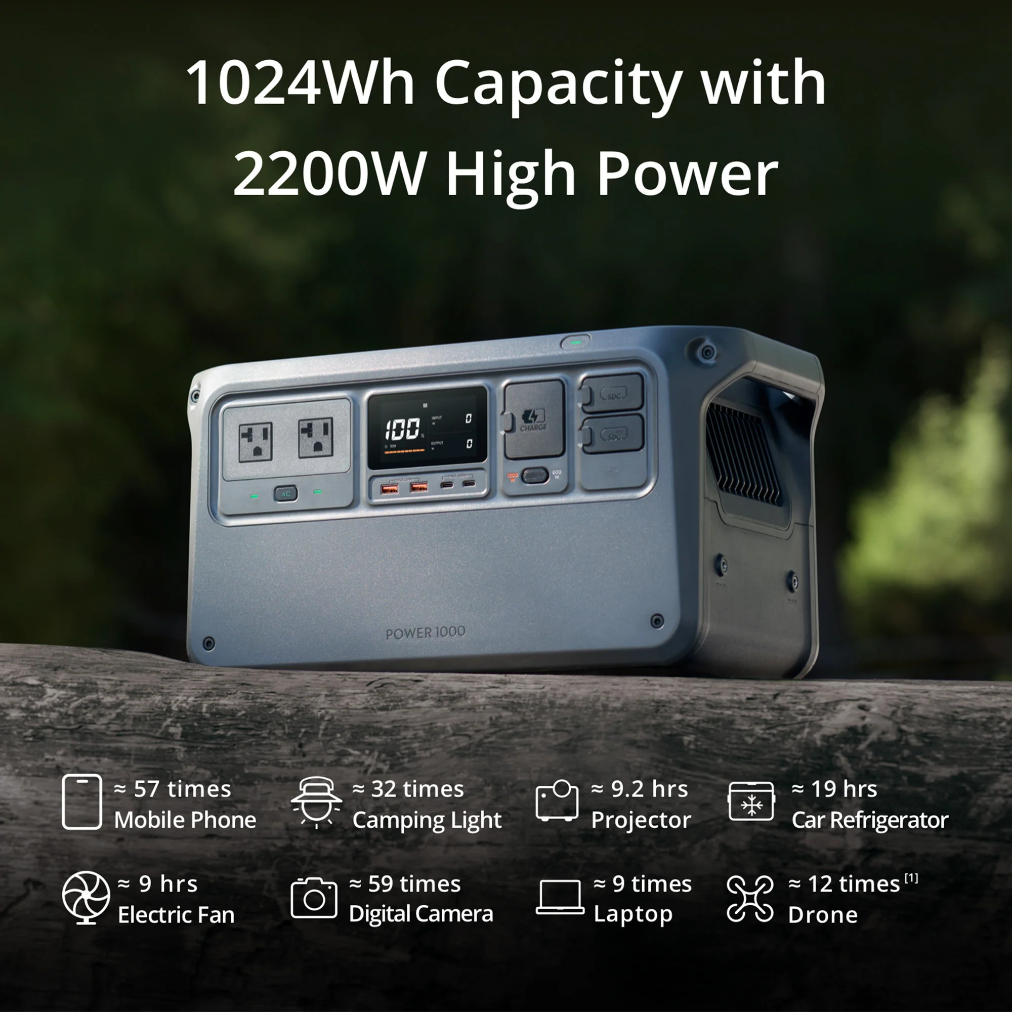 DJI Power 1000 with SDC to Air 3 Fast Charge Cable Bundle - Image 3