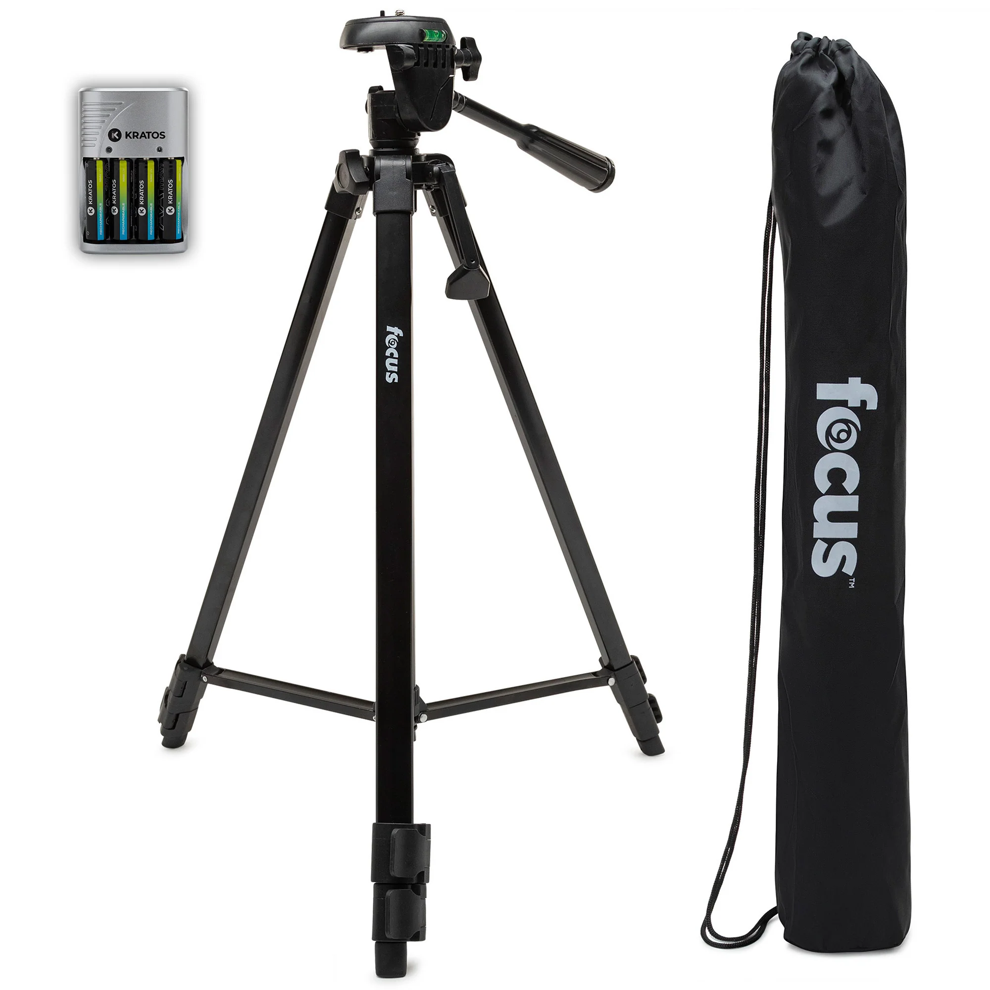 Focus Camera Travel DSLR Camera Tripod Stand with 64GB SD Card, and Card Reader - Image 5