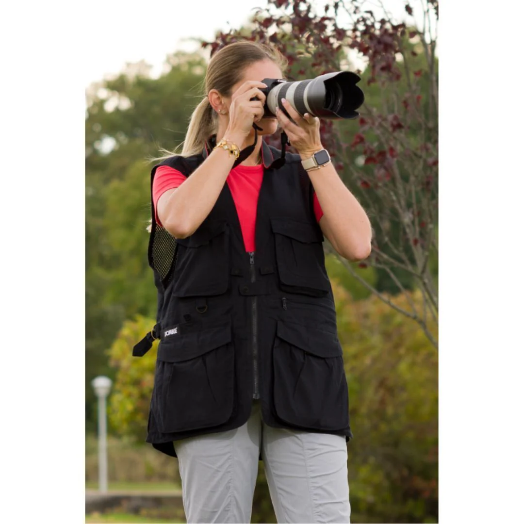 DOMKE PhoTOGS Vest with 100 Percent Cotton, 12 Pockets and Padded Collar (Black, XXL Size) - Image 5
